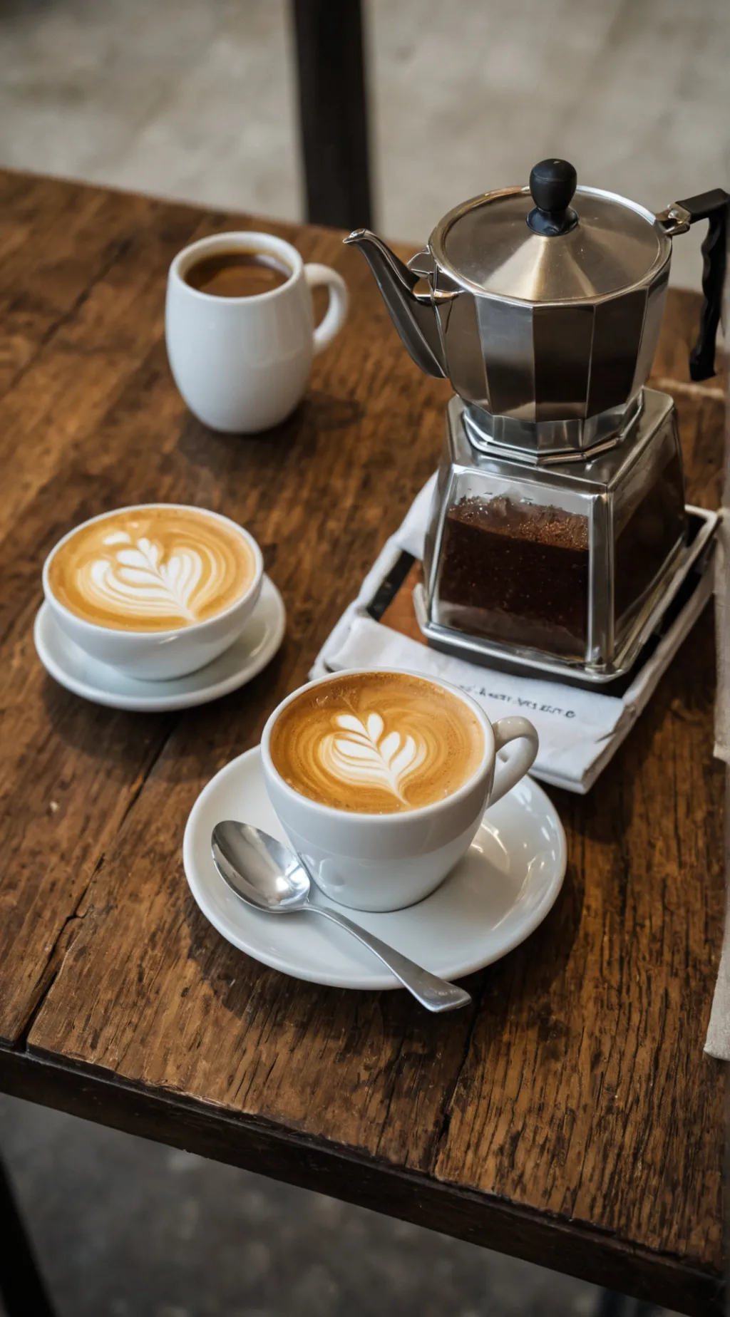 ai character: cafe background