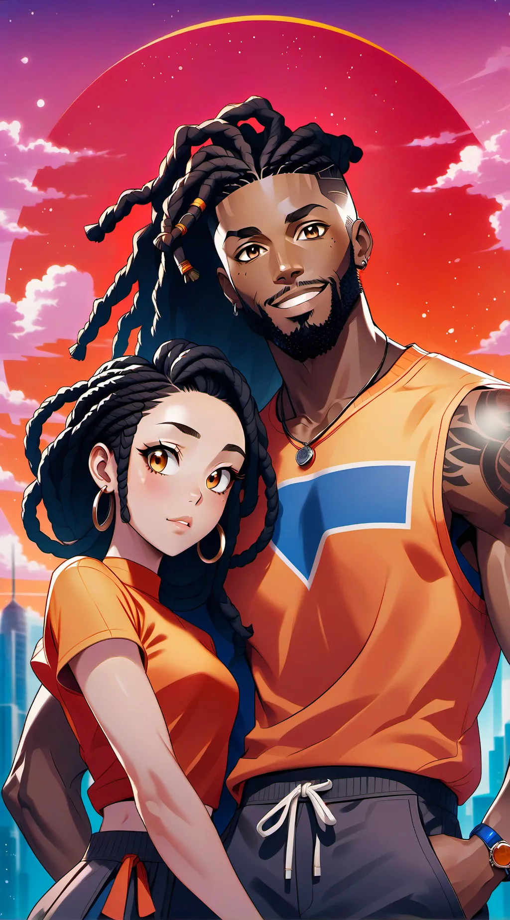 ai character: Cory & Olivia background