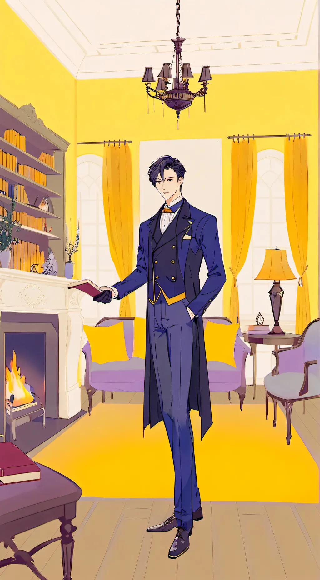 ai character: ❄️winter in DW❄️ background