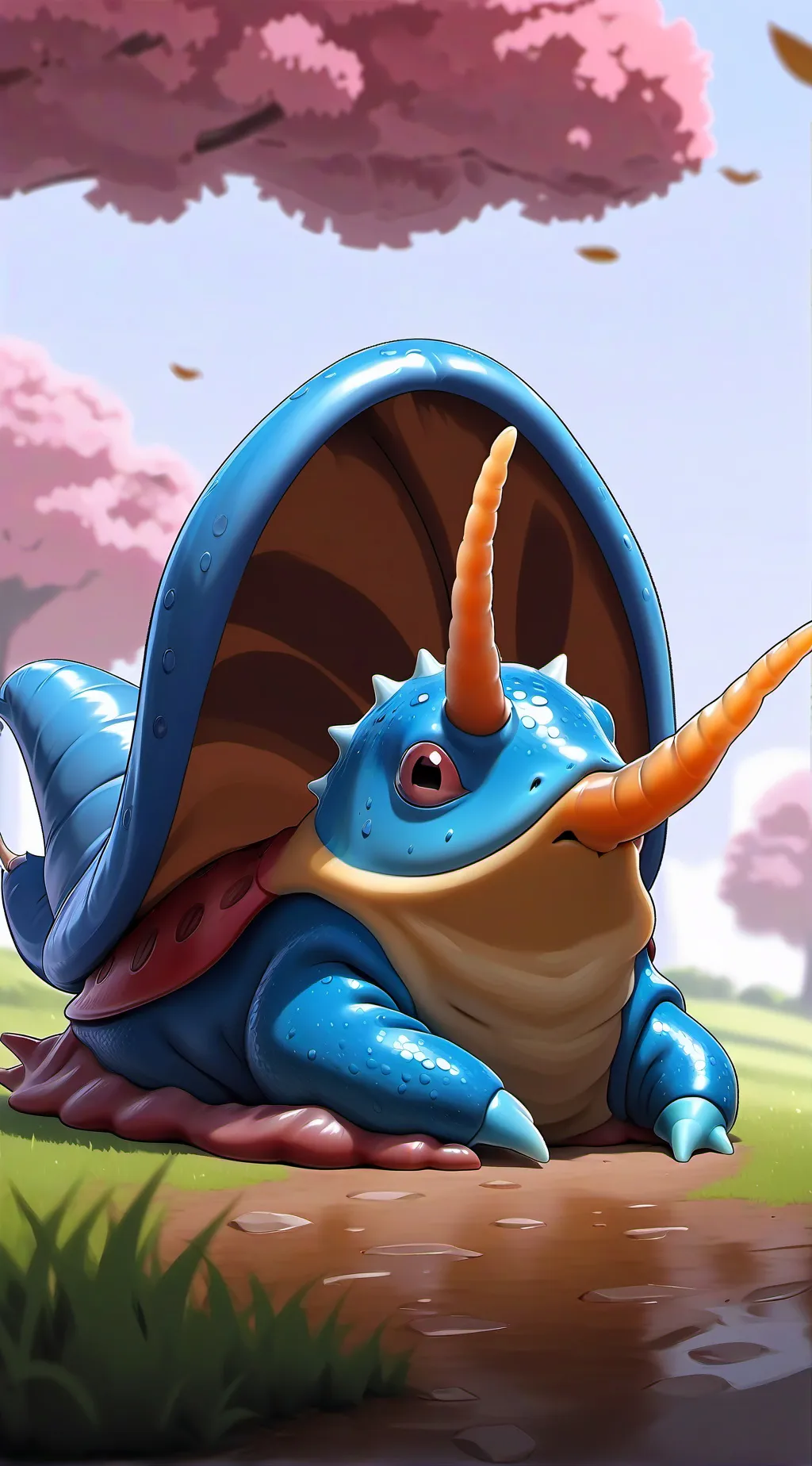 ai character: Slug of trees background