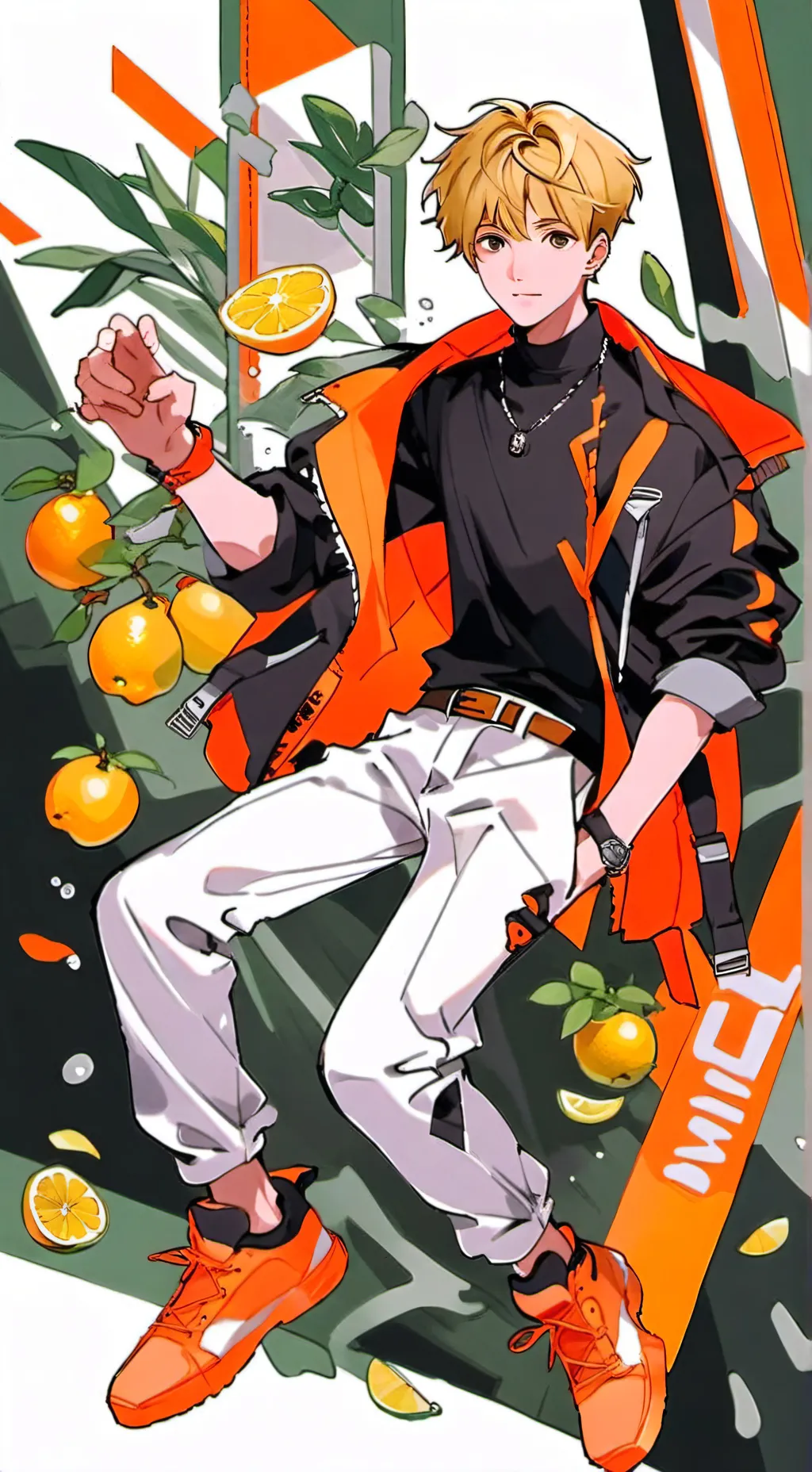 ai character: Lemon background