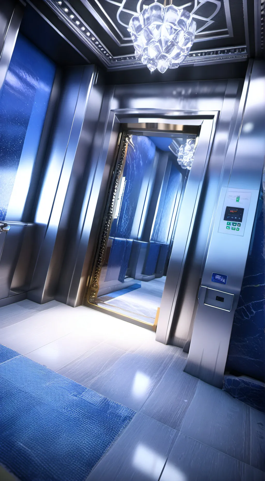 ai character: the elevator background