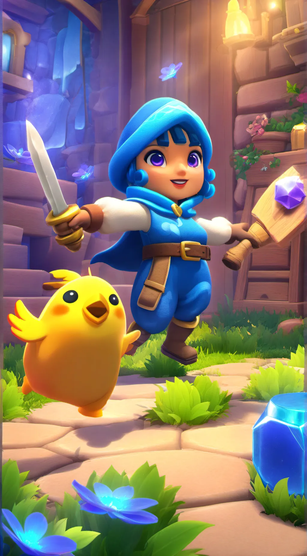 ai character: лето background