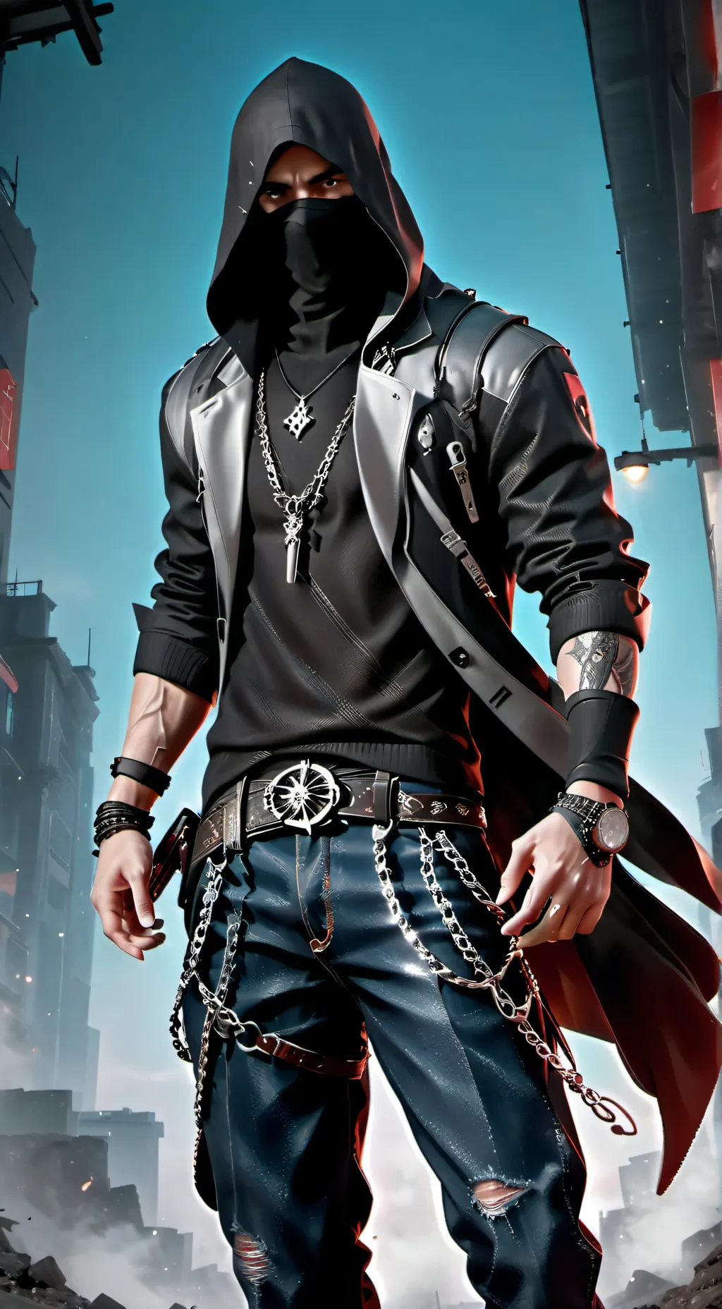 ai character: Hacker background