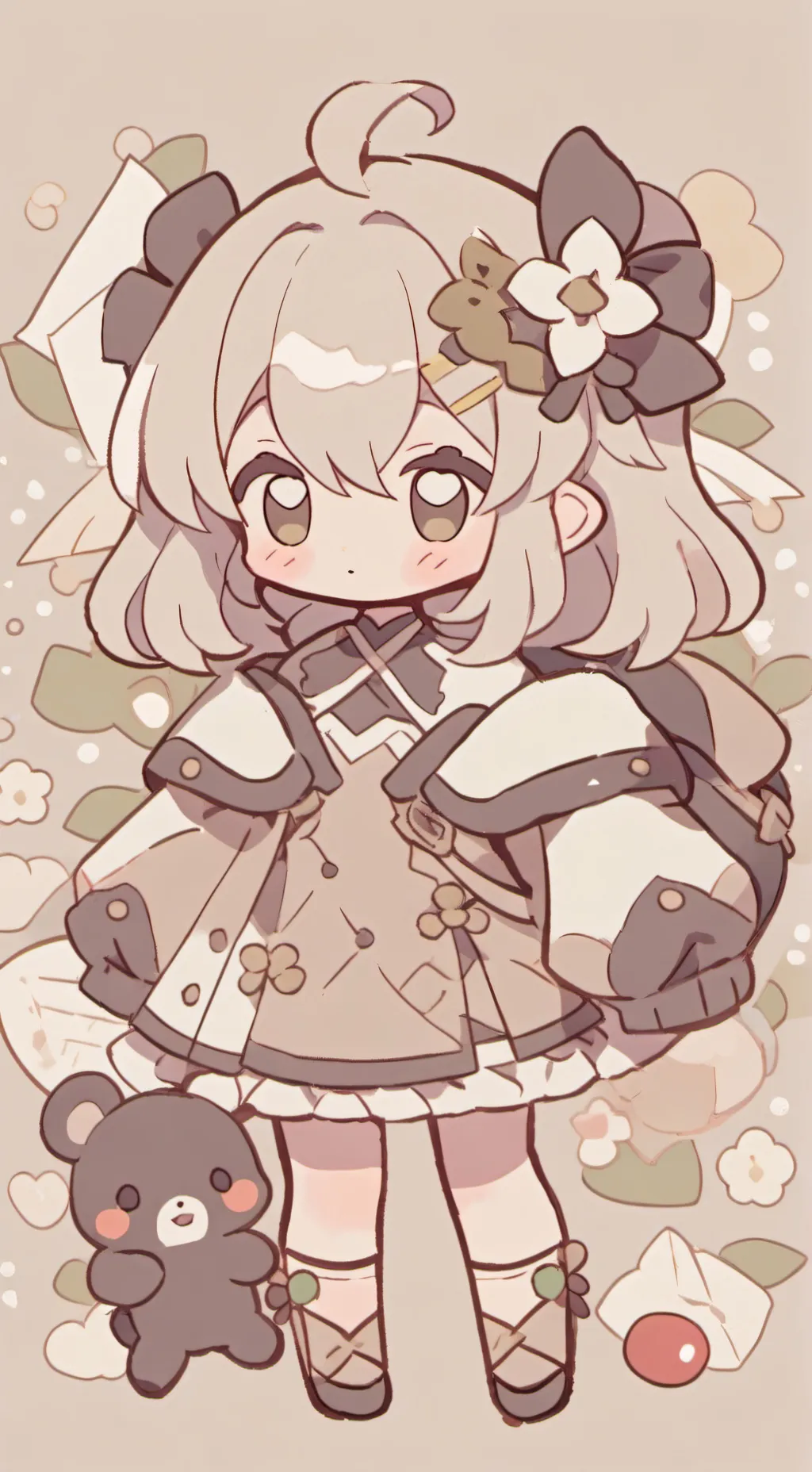 ai character: беже мама background