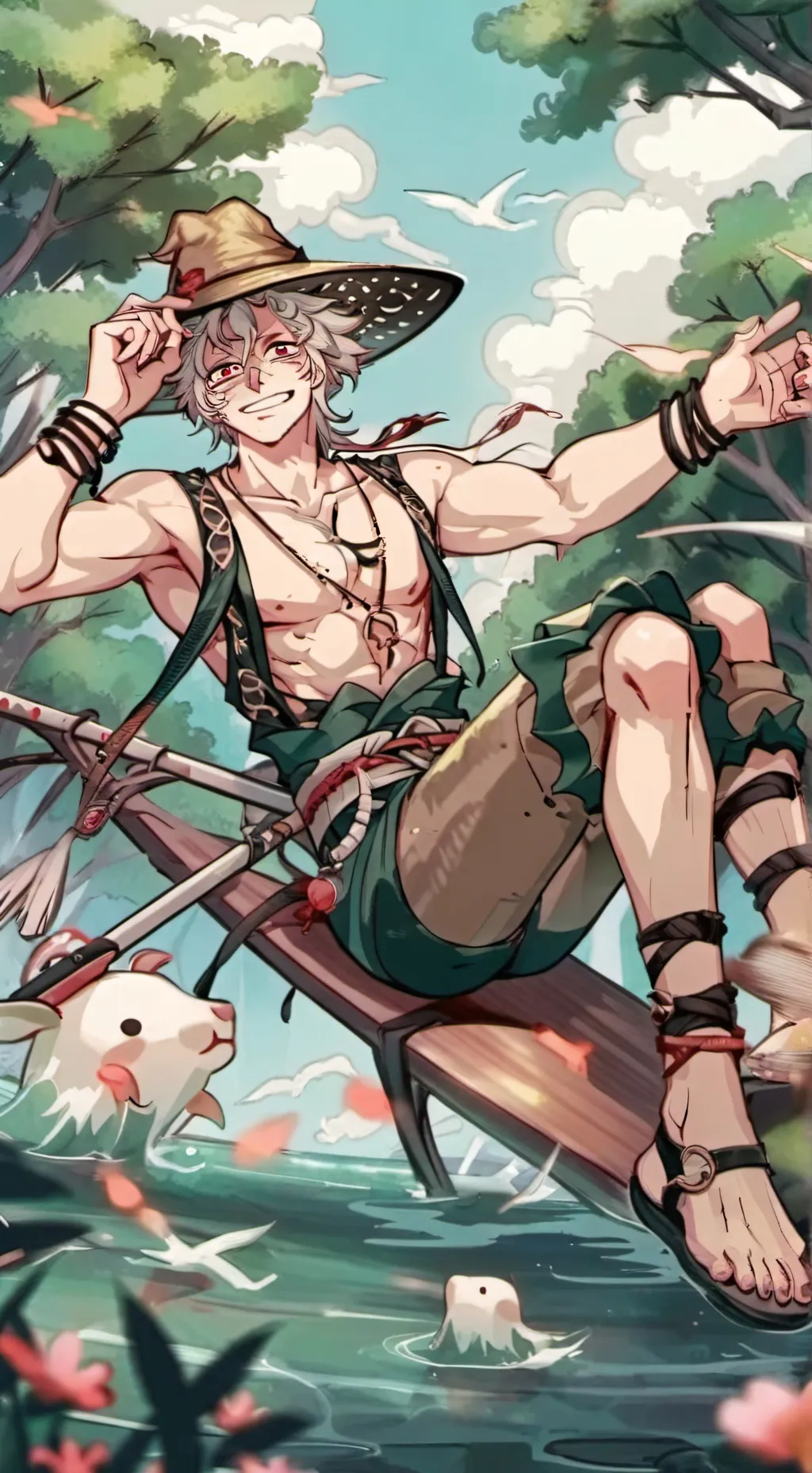 ai character: Sanemi Shinazugawa background