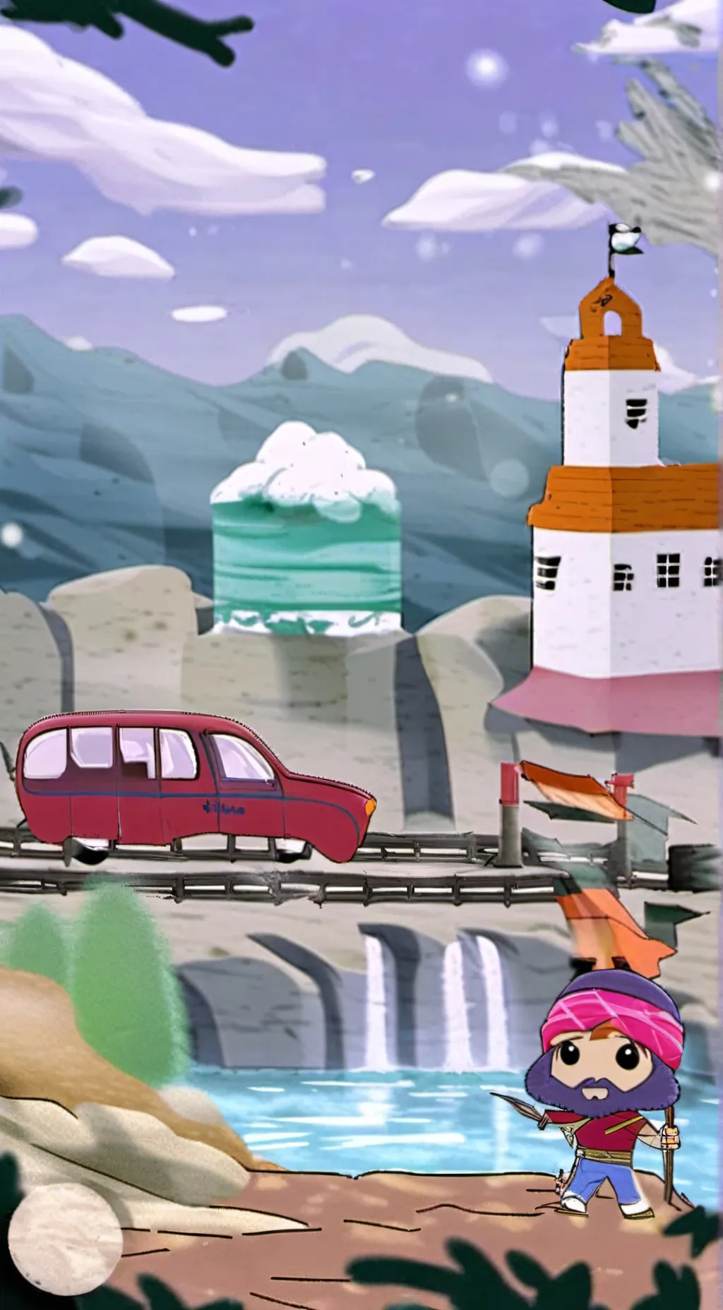 ai character: 🌸SPRUNKI🌸 background