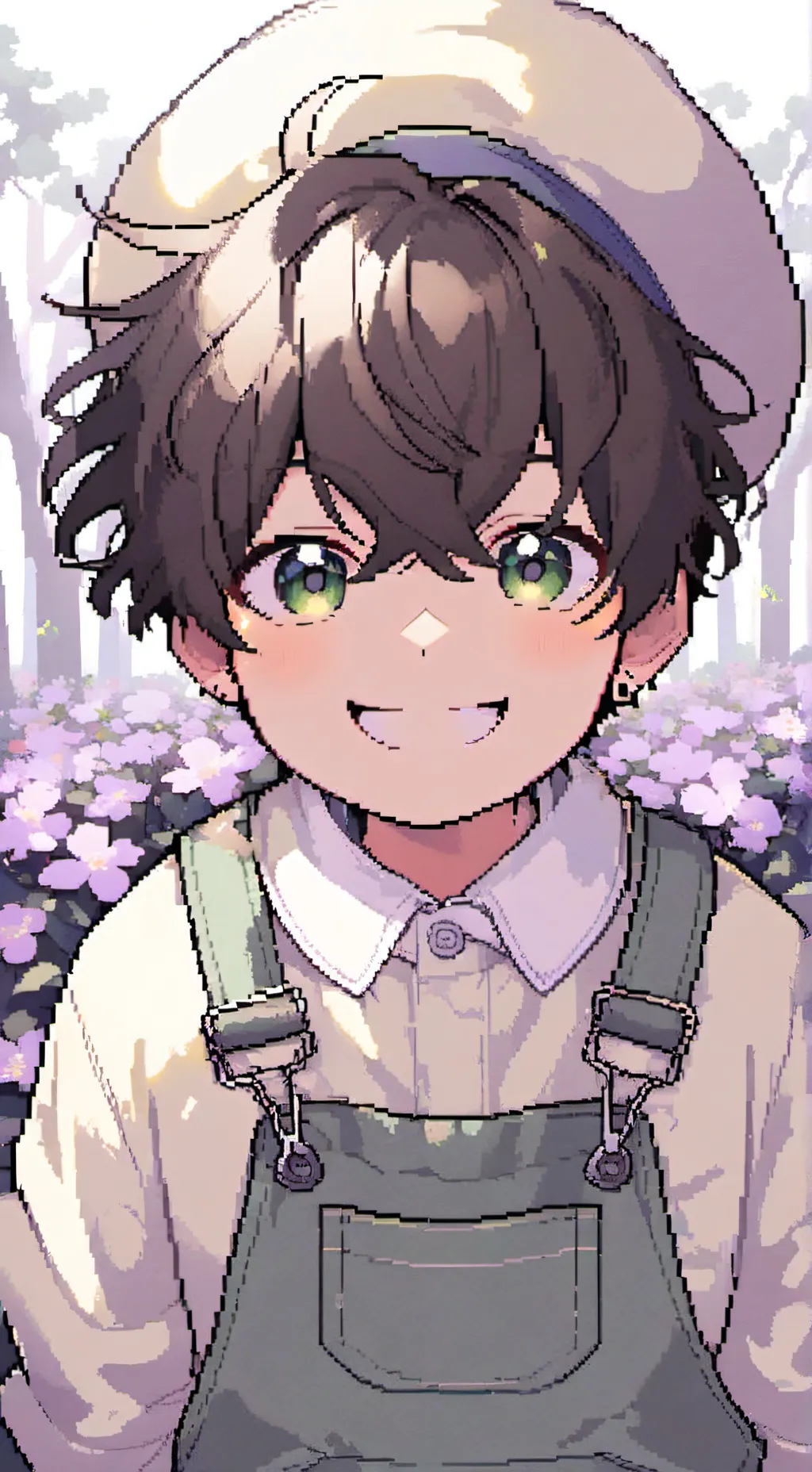 ai character: Big City green background