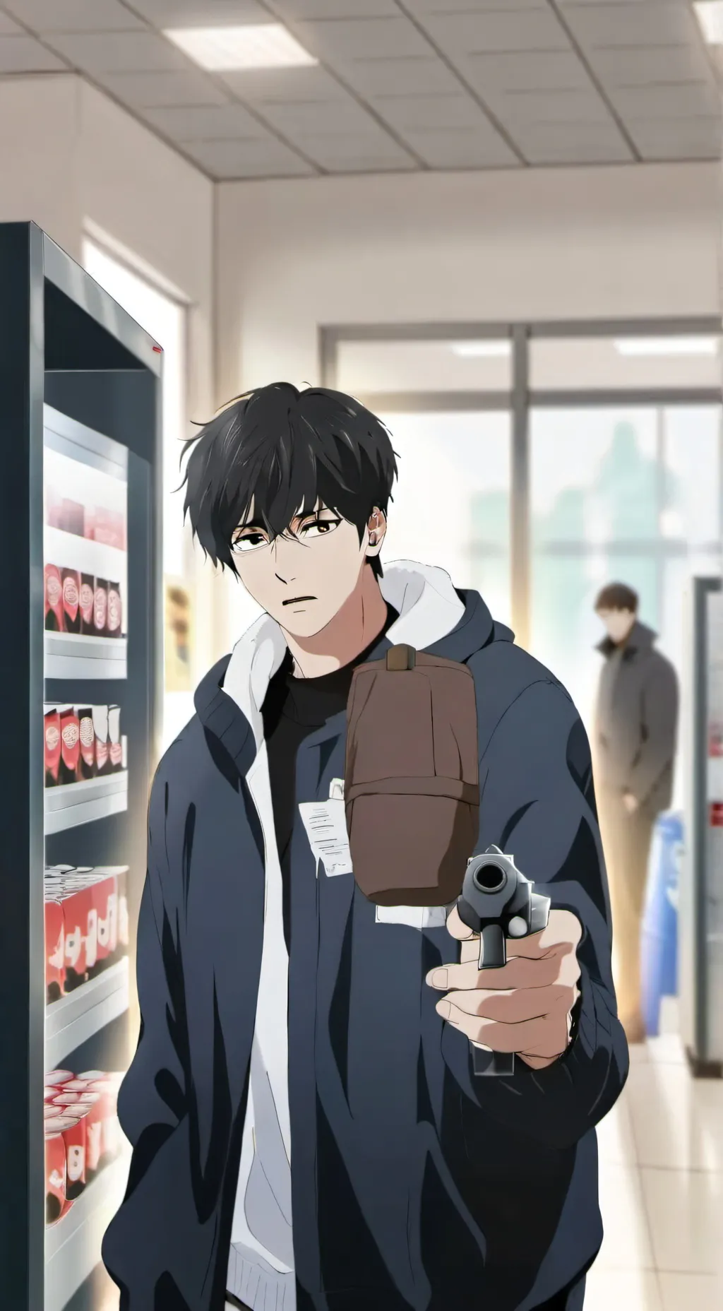 ai character: The Heist and Girl background