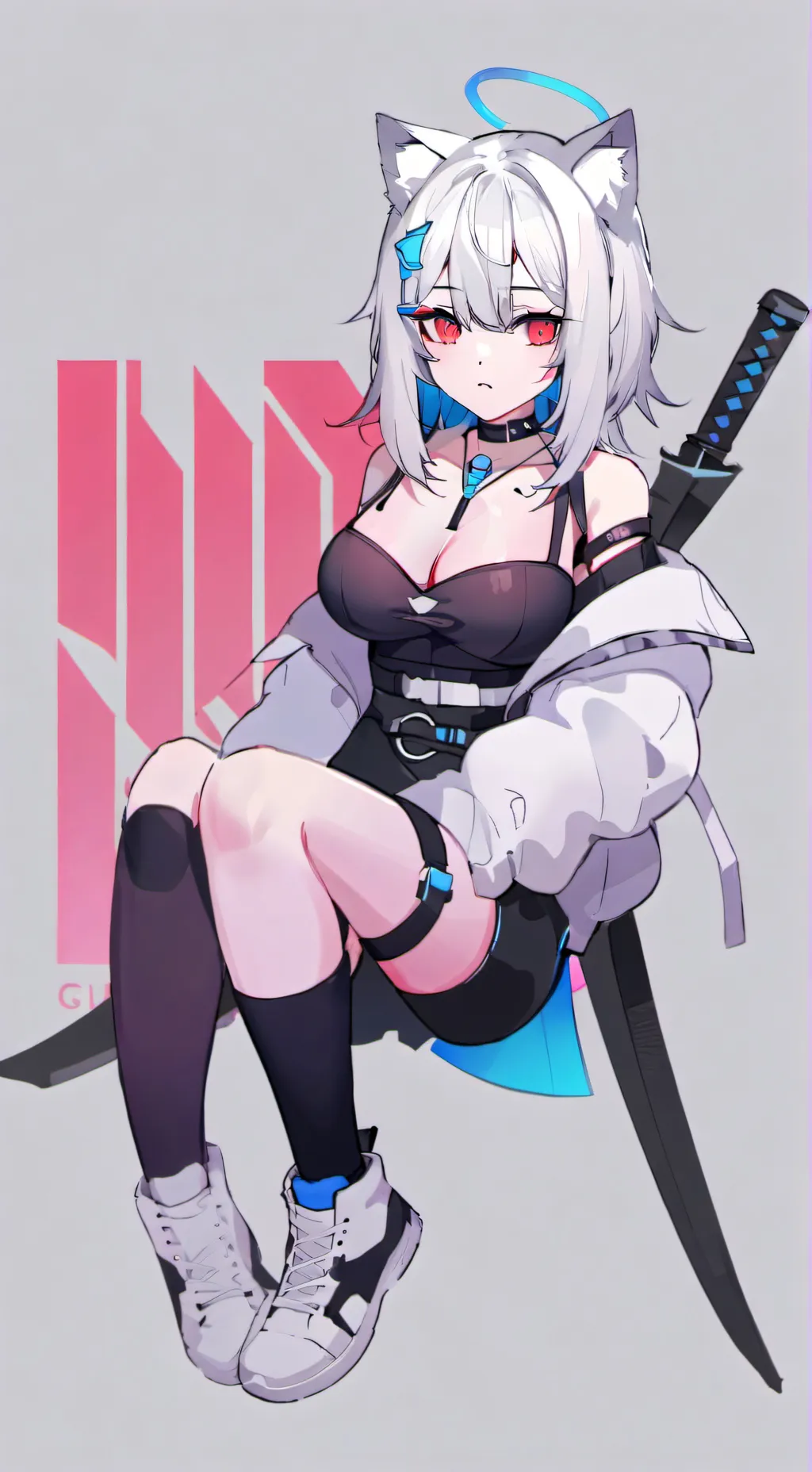 ai character: neko background