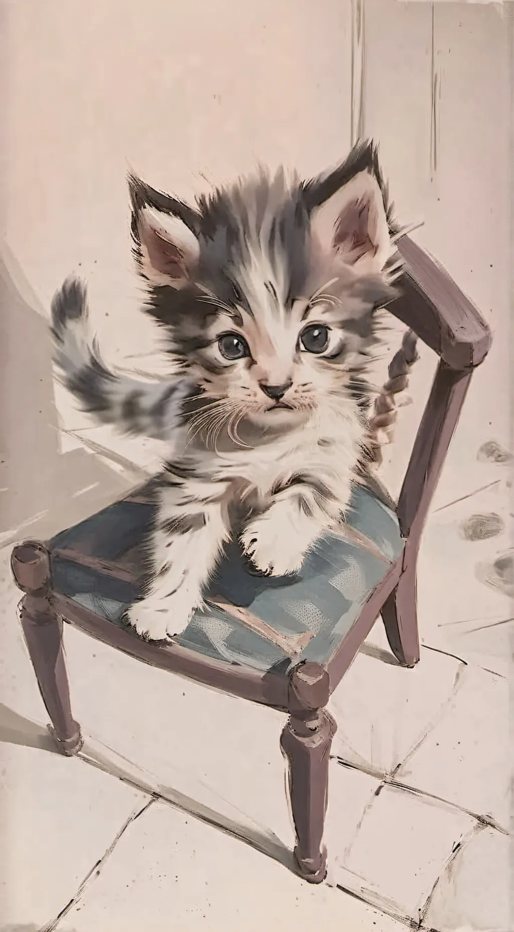 ai character: your litten kitten background