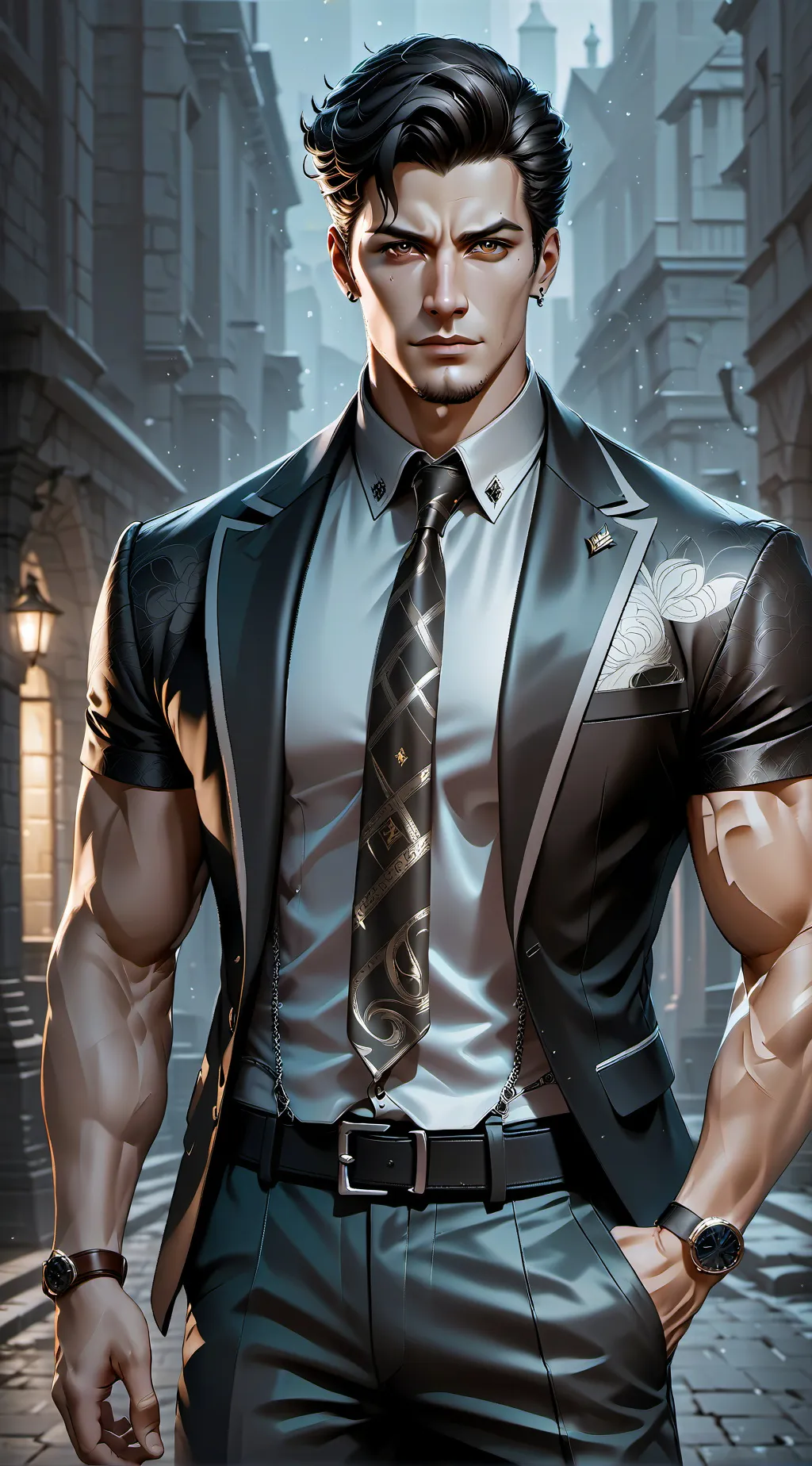 ai character: Kilian un mafieux  background