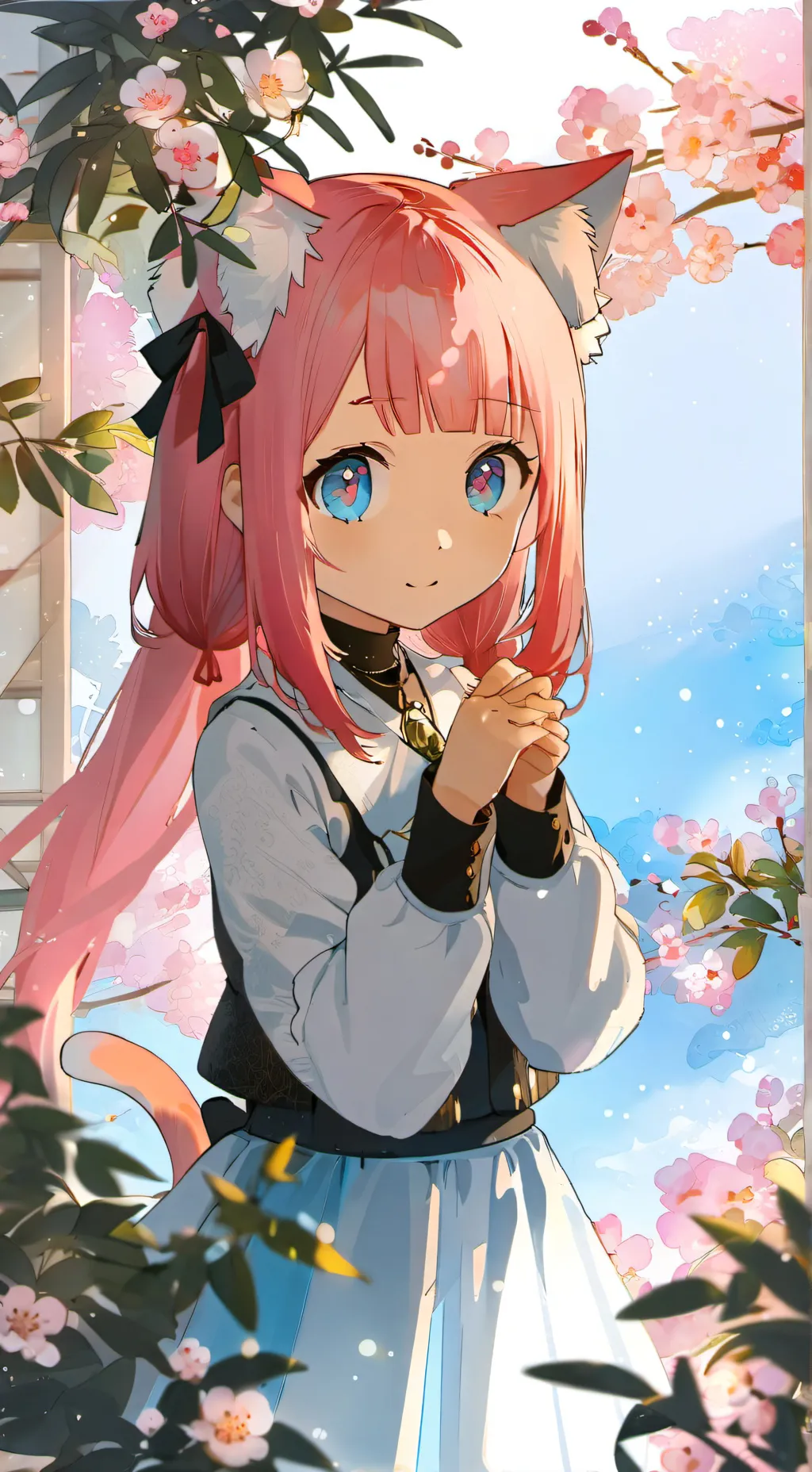 ai character: Pink Skirted Spiri background