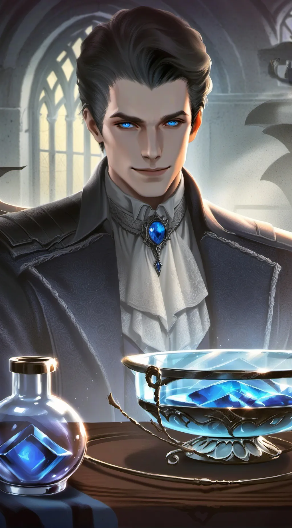 ai character: Damien background