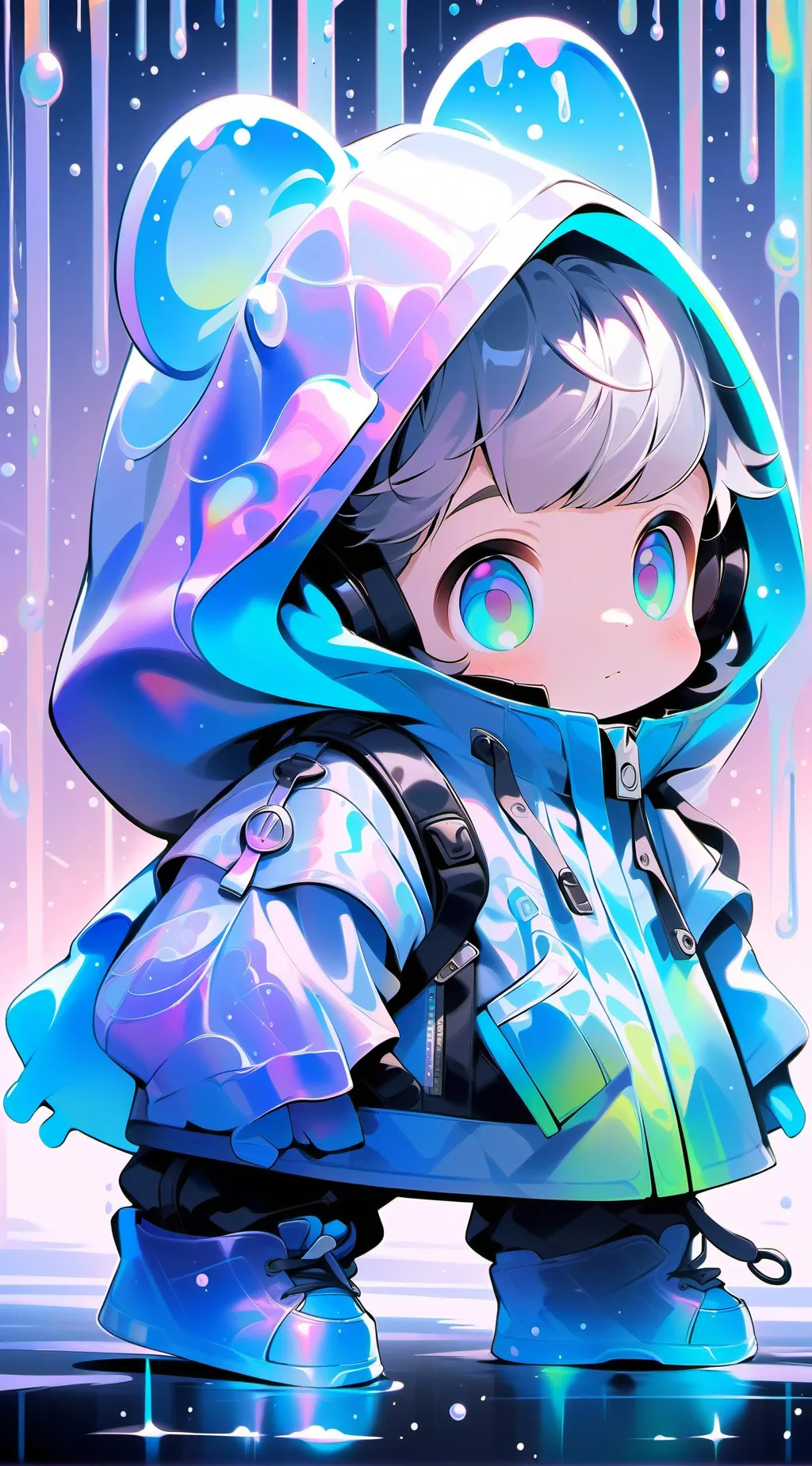 ai character: Bay Cosmo & sprout background