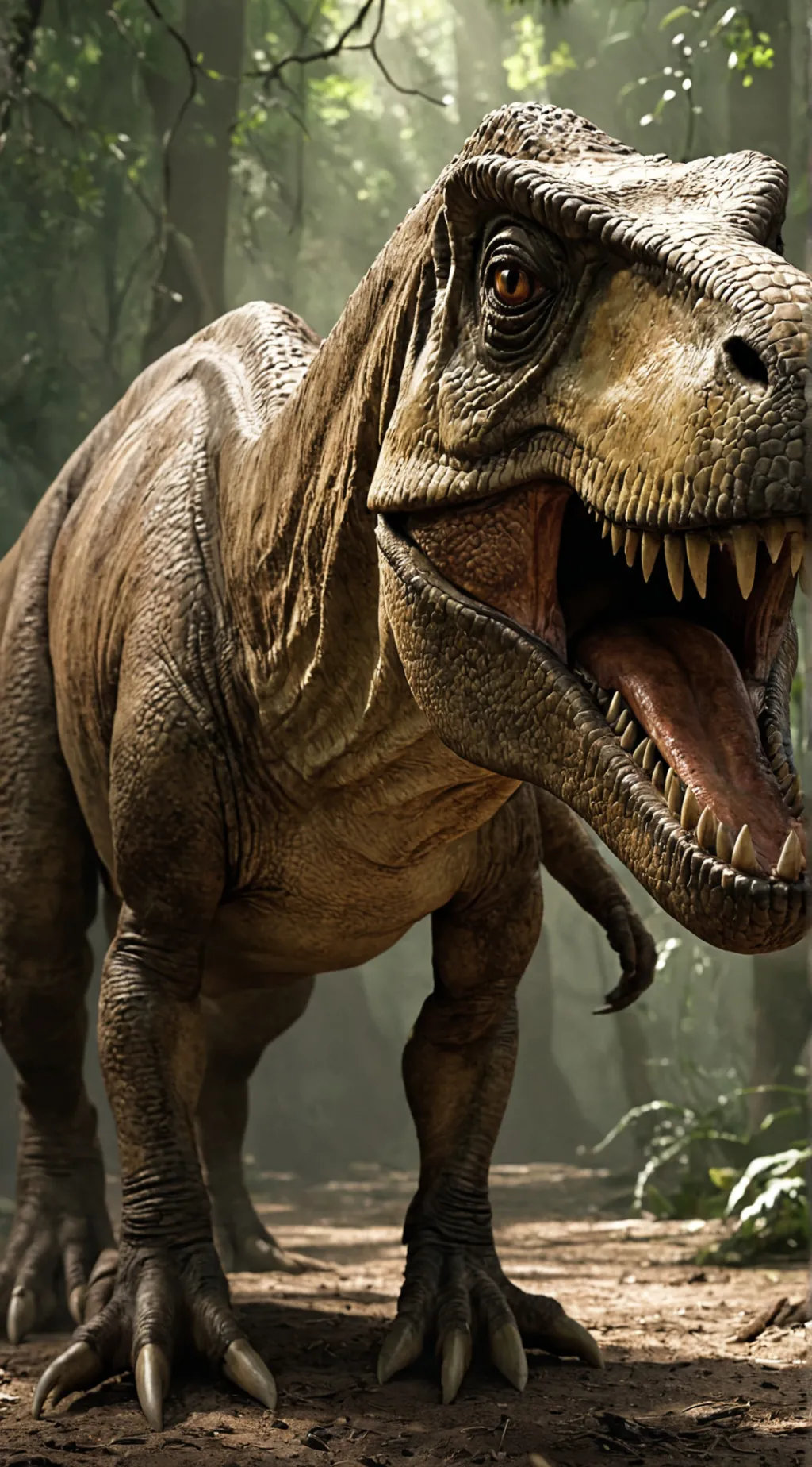 ai character: t-rex  background