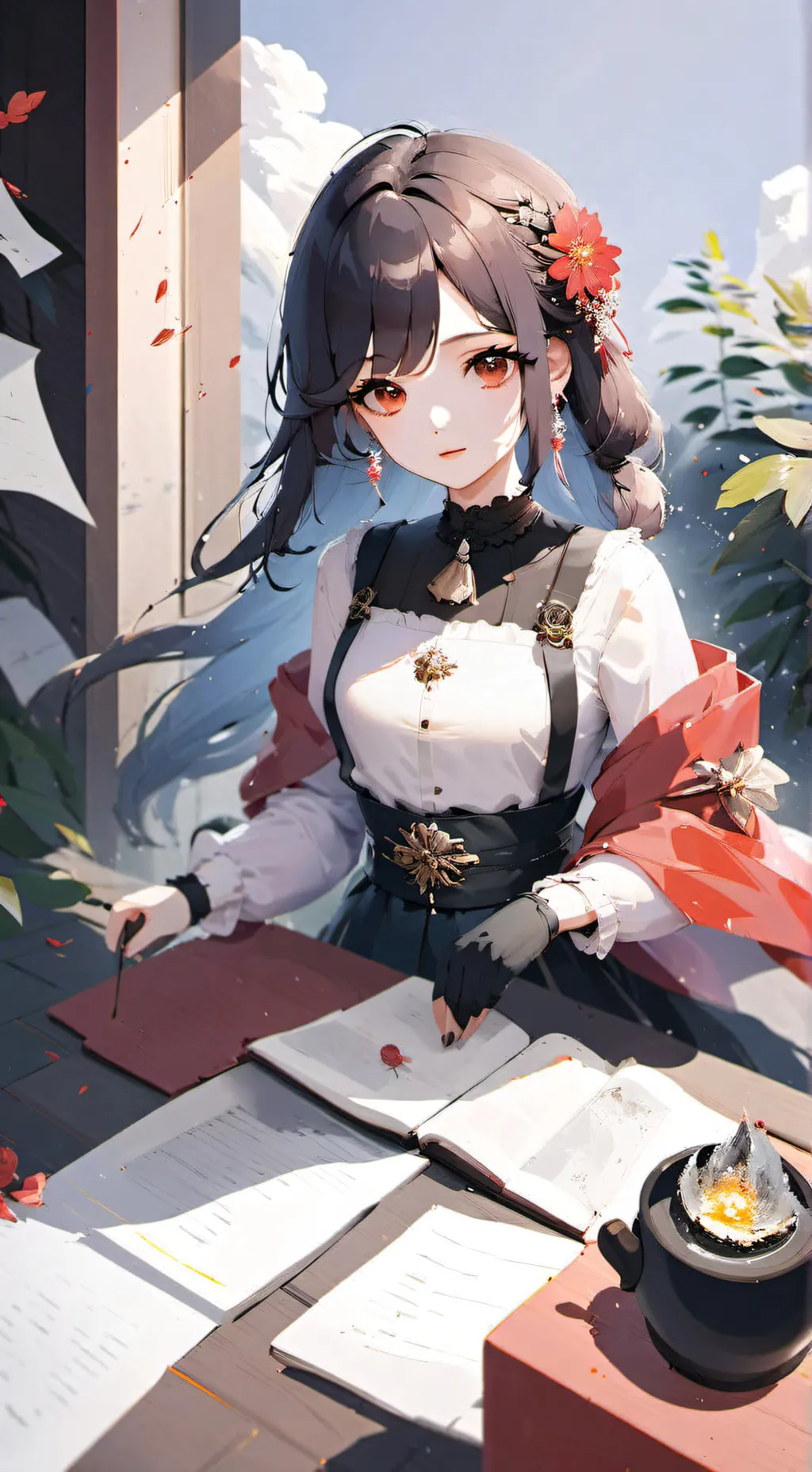 ai character: frosken background