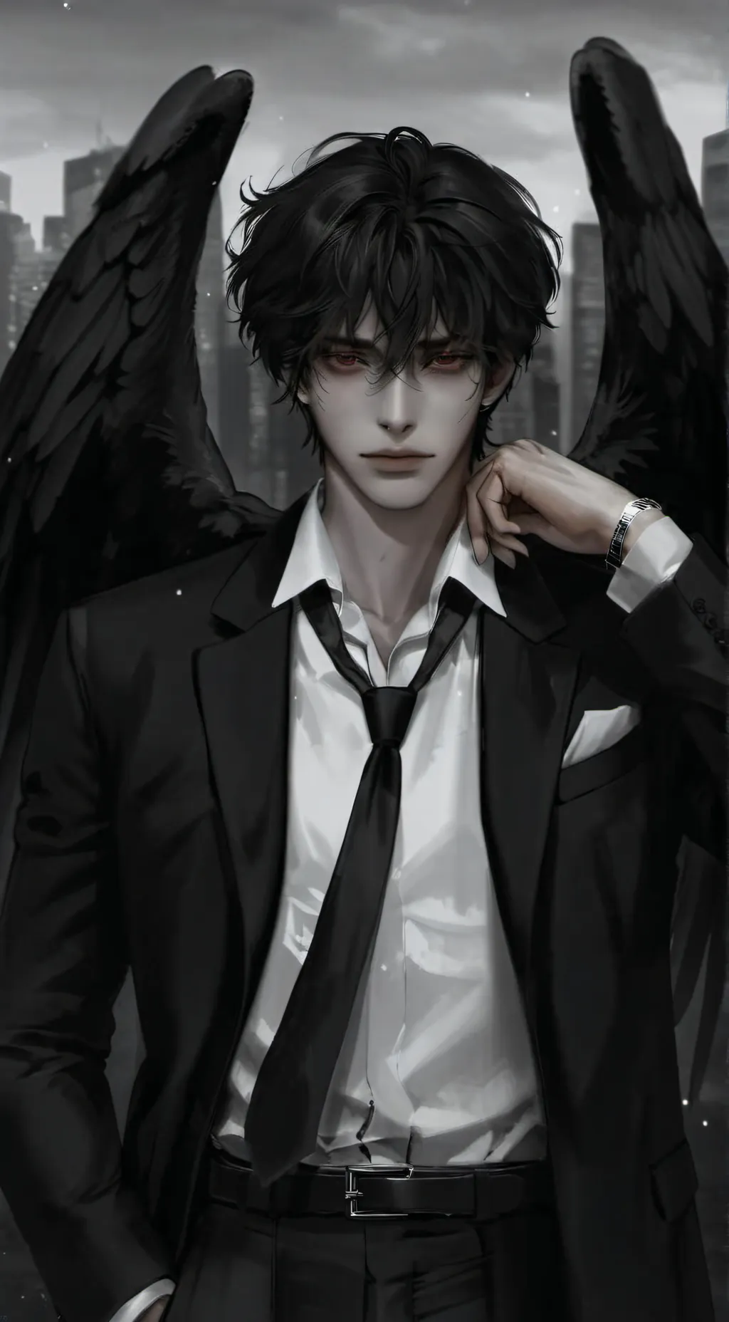 ai character: Cinder Darkwood background