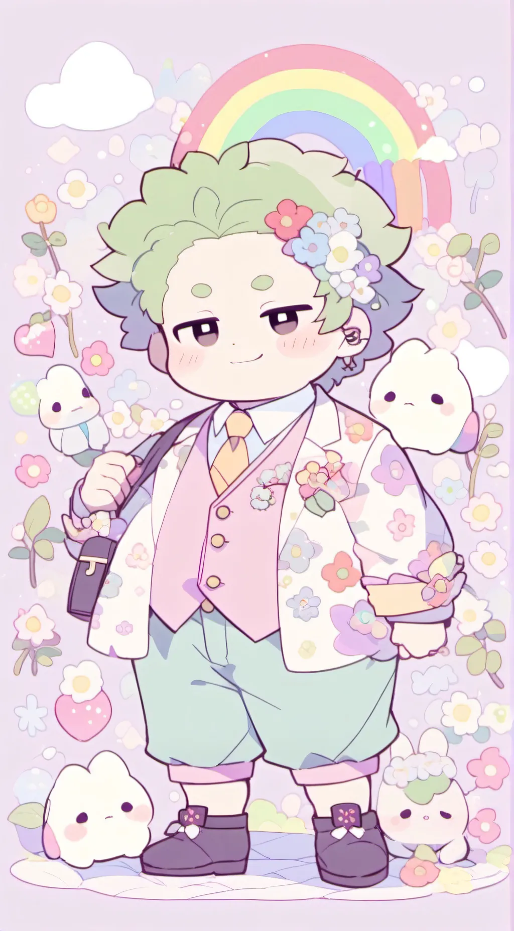 ai character: FAT DANDY background