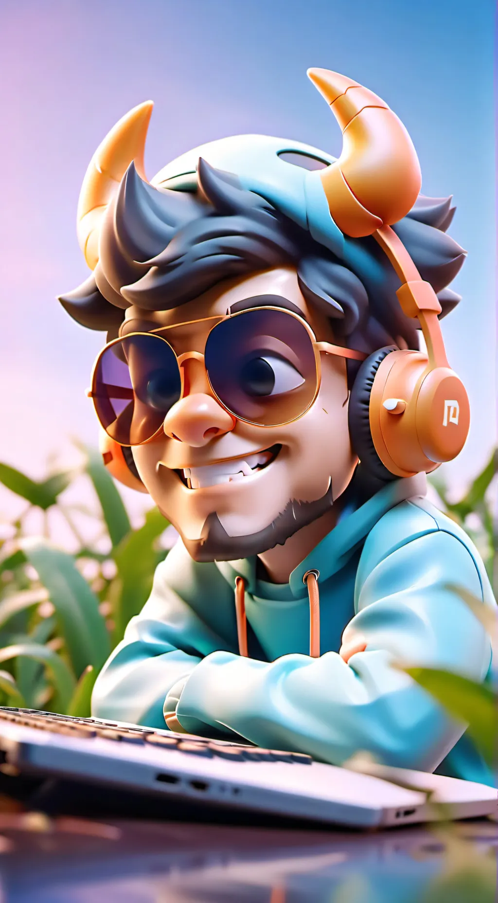 ai character: Grassini allergini background