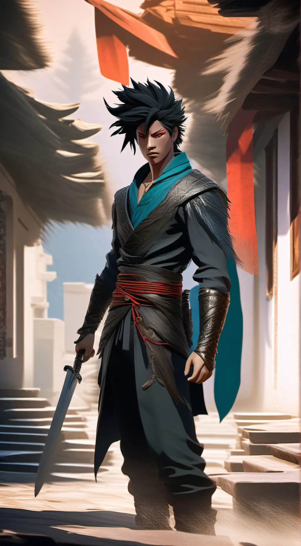 ai character: Hiei  background