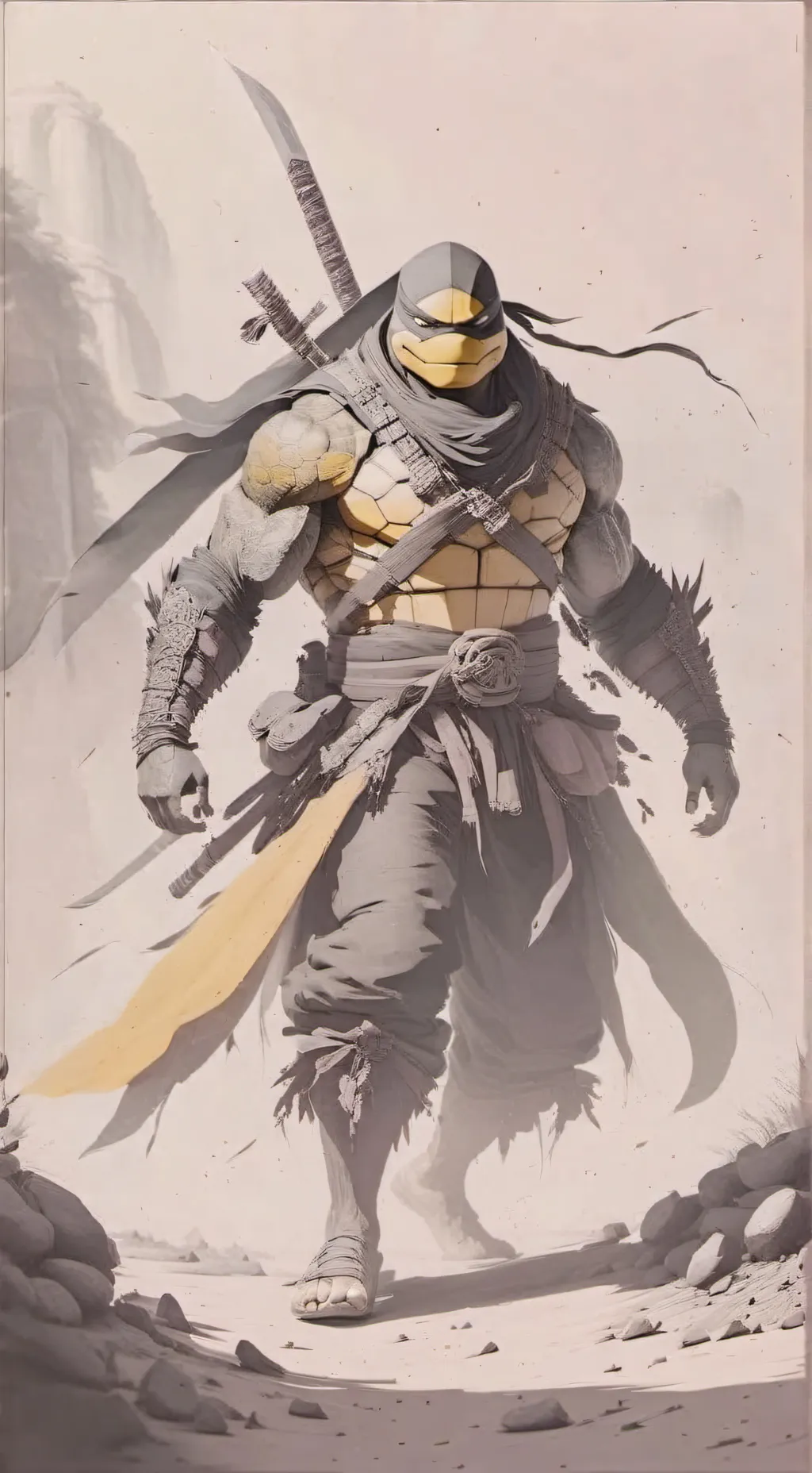 ai character: Handel (tmnt oc) background