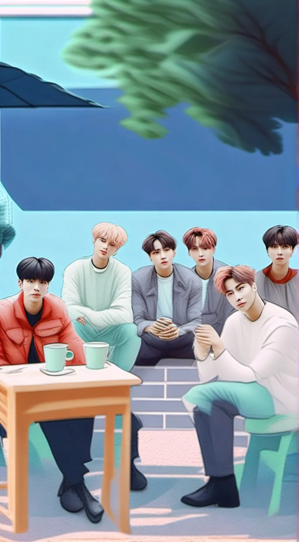 ai character: bts y tú 😇🥰😍😇😇🥰😍😅 background