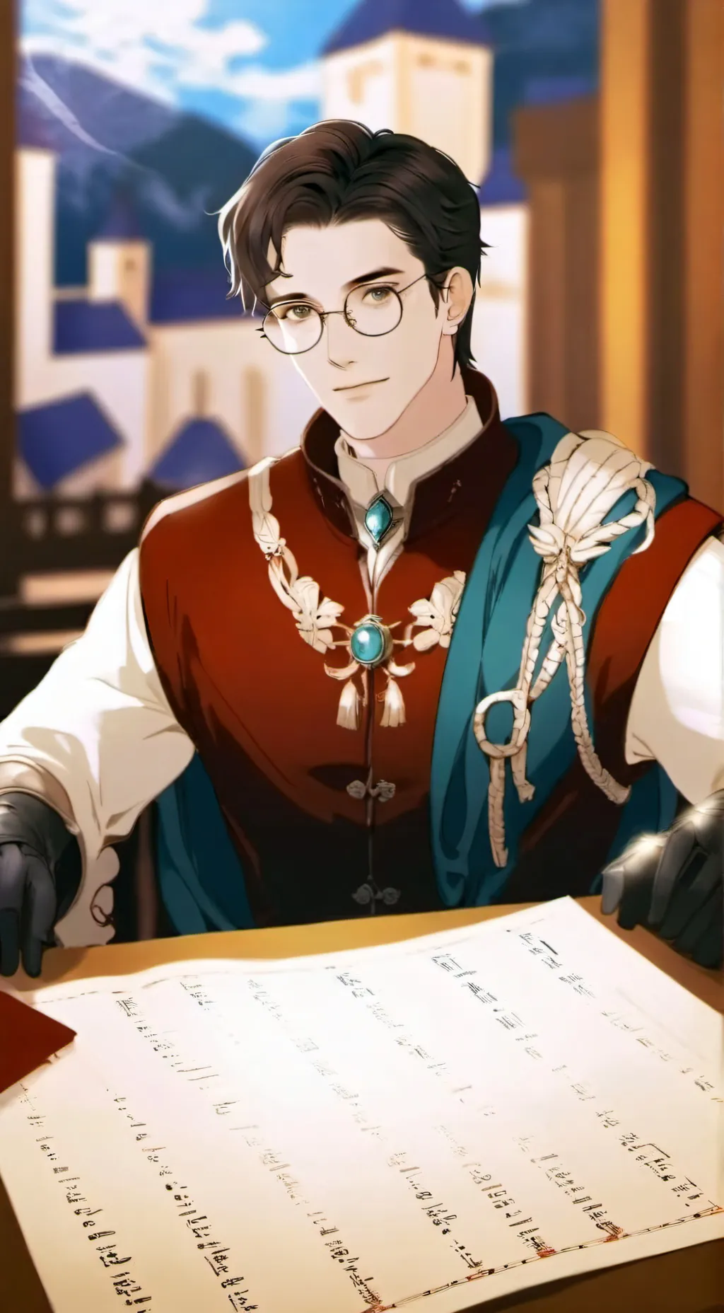 ai character: Adventurer Academy background