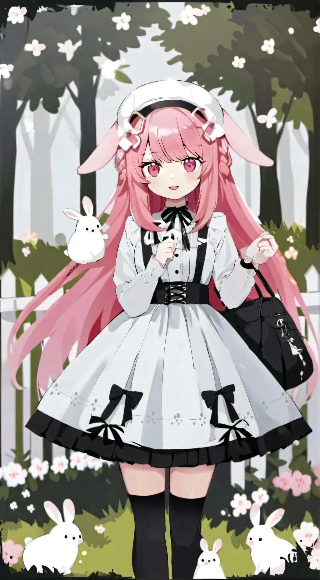ai character: bun bun background