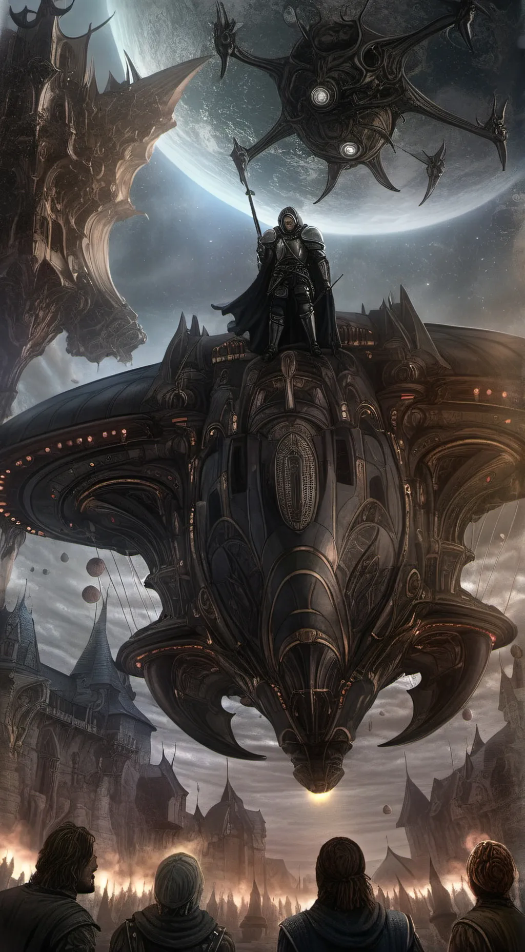 ai character: Alien VS time rip background