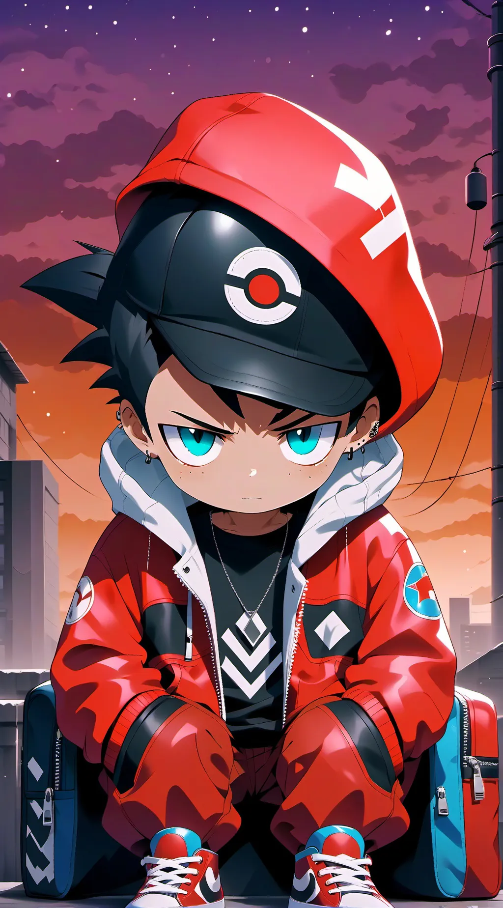 ai character: little Johnny  background