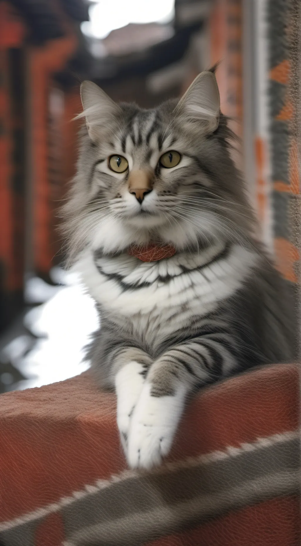 ai character: Snowy x Weird background