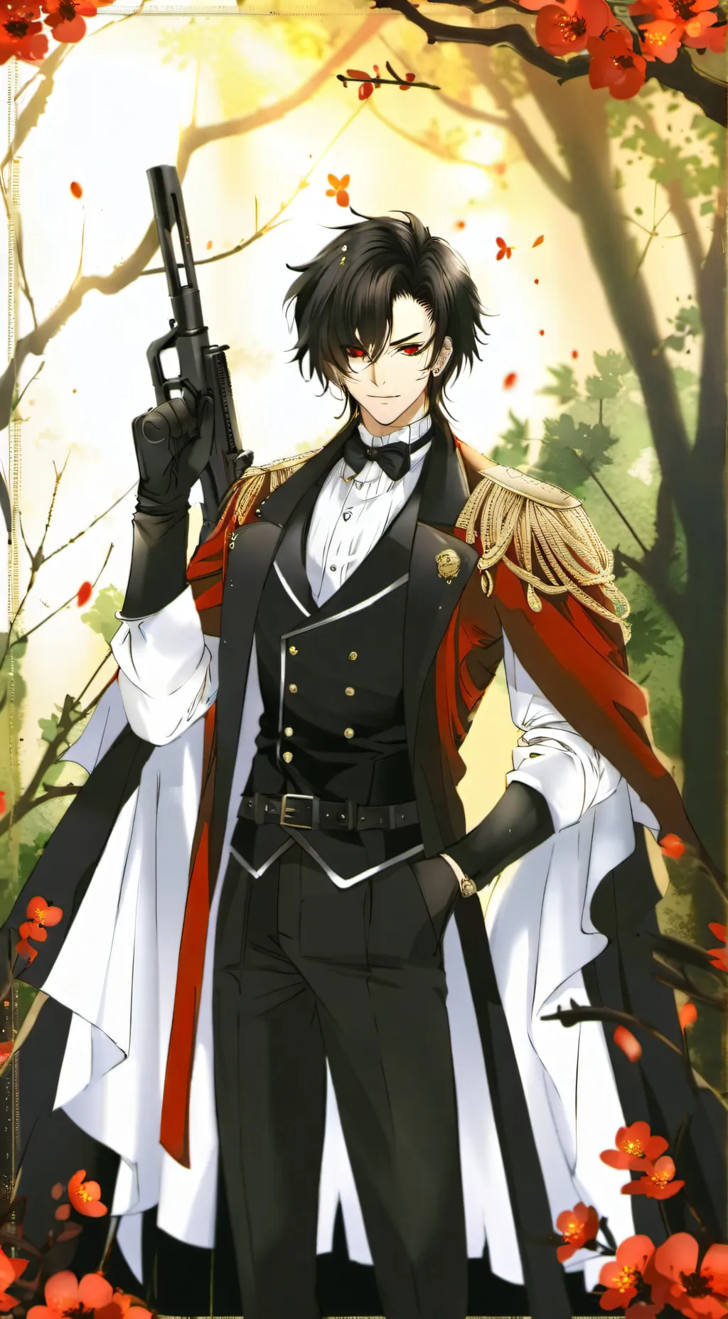 ai character: MD christmas hohoh background