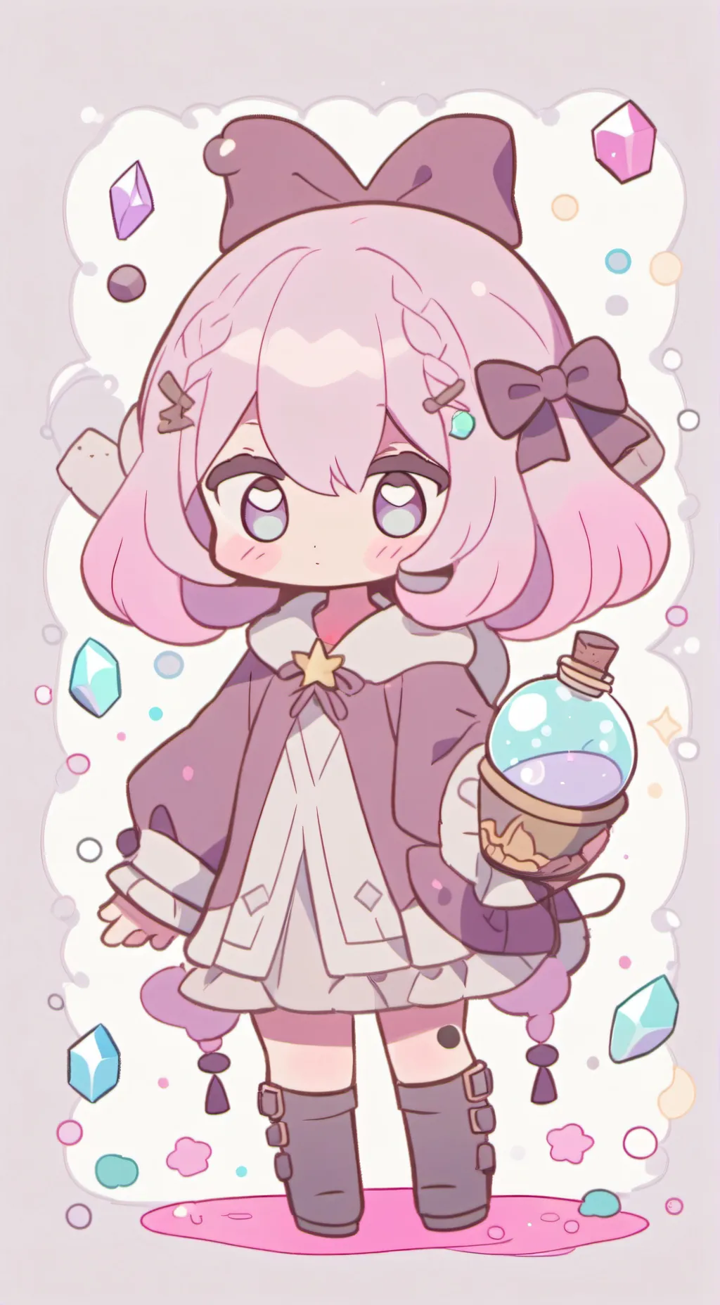 ai character: Butt potion background