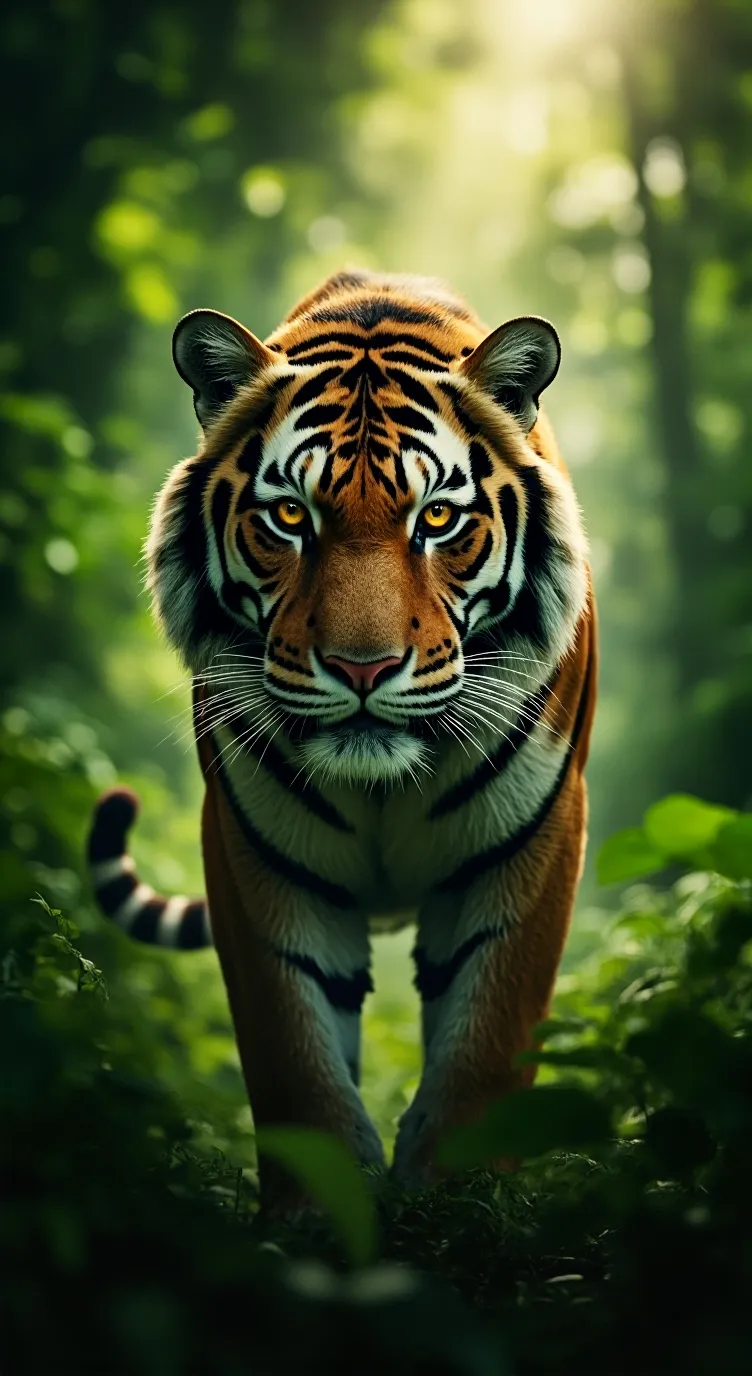 ai character: Male tiger background