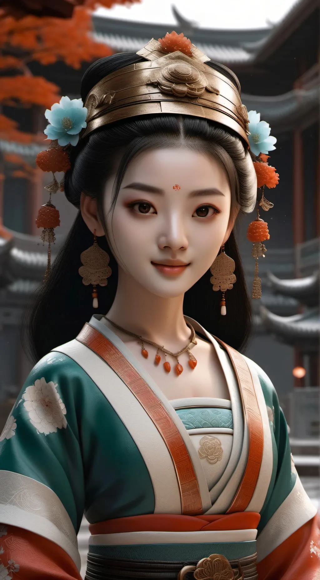 ai character: SKZ Servant Girl  background