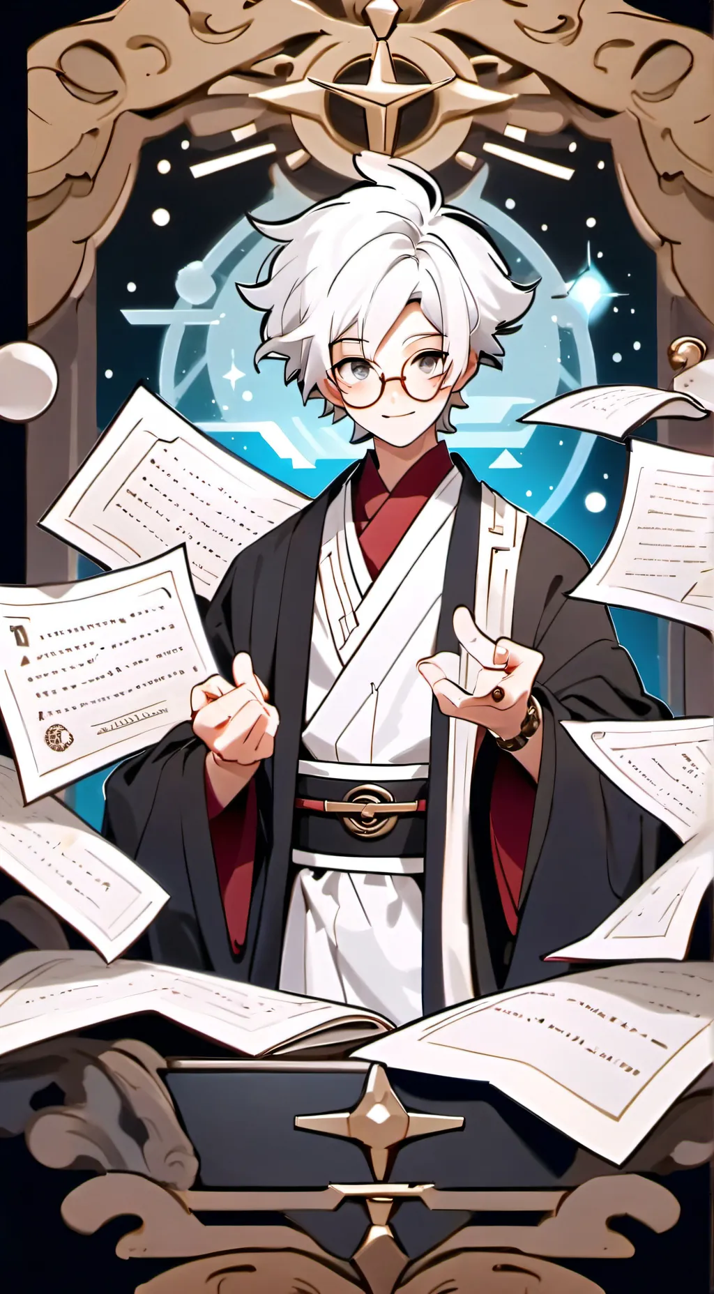 ai character: Prof. LULzworth background