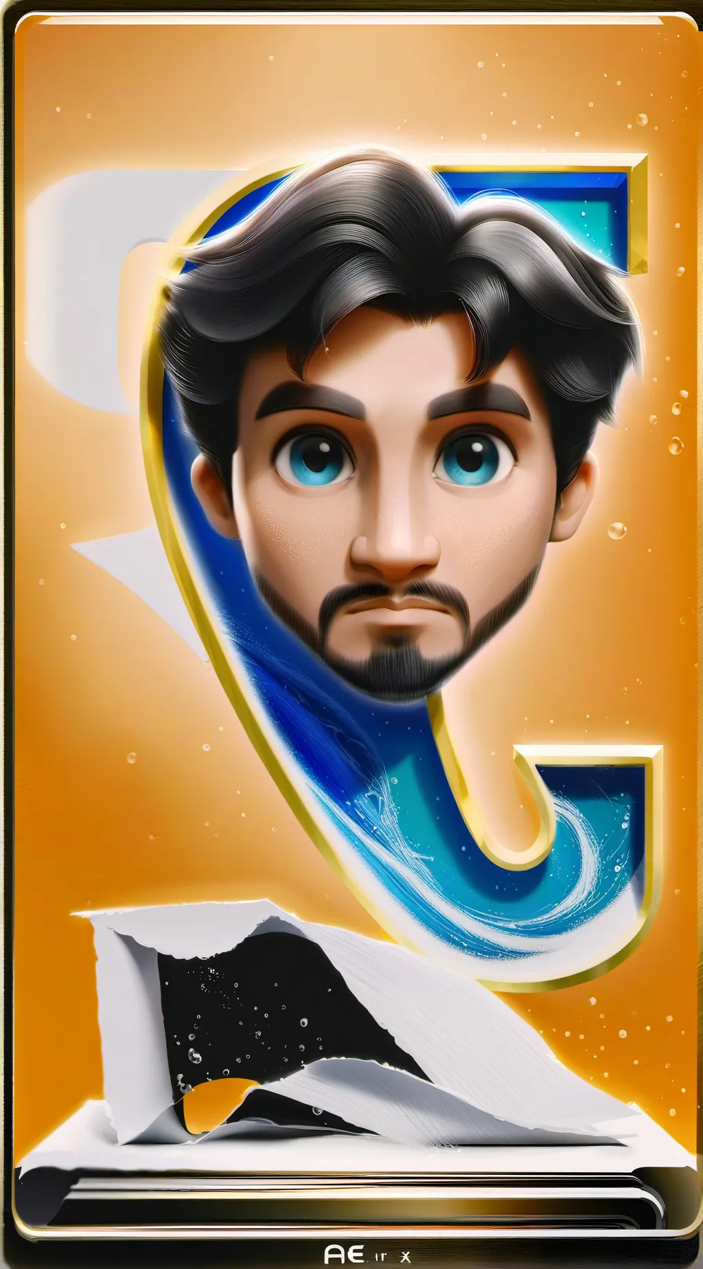 ai character: Rubbish "E" perzon background