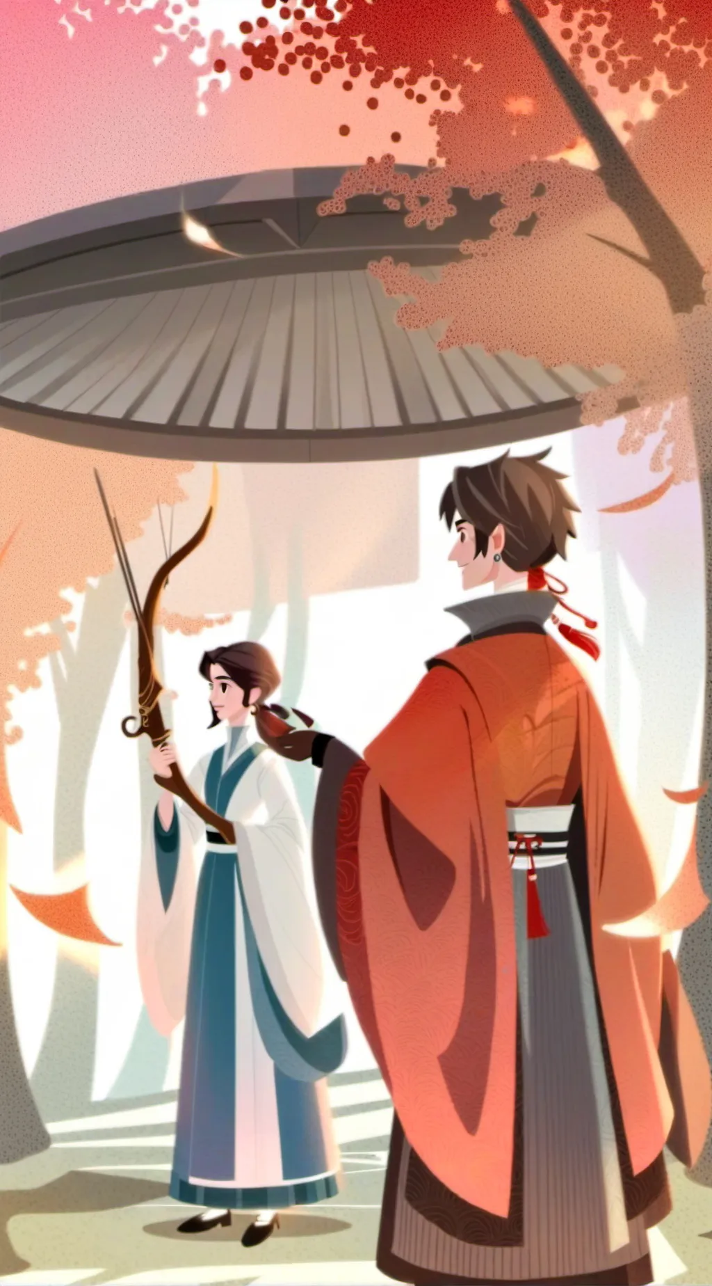 ai character: old friends  background