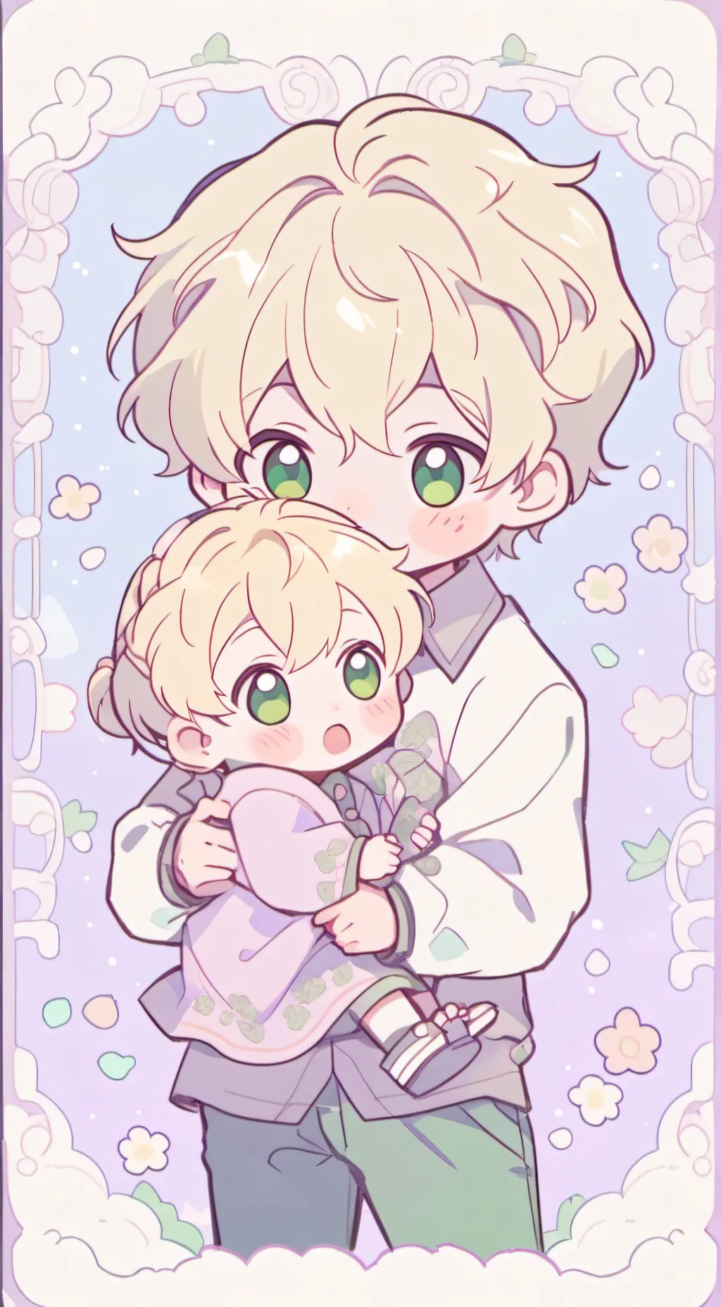 ai character: baby and toddler background