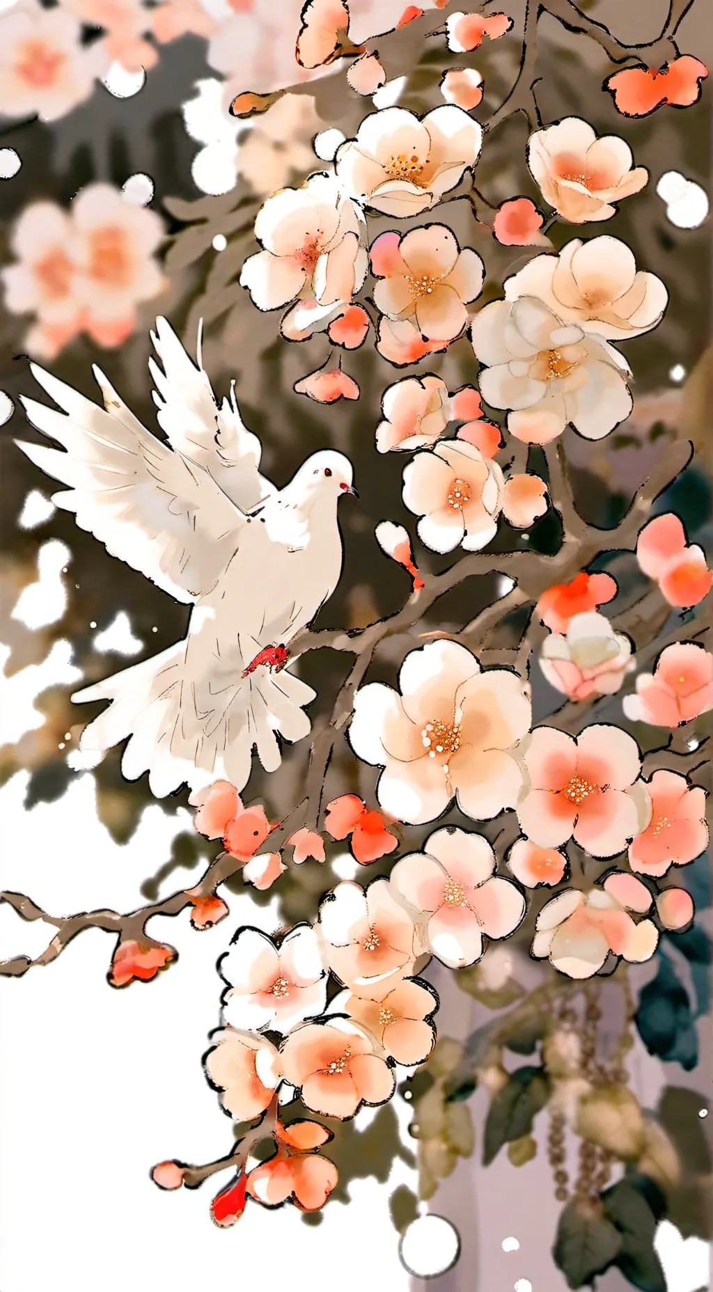 ai character: Dove background