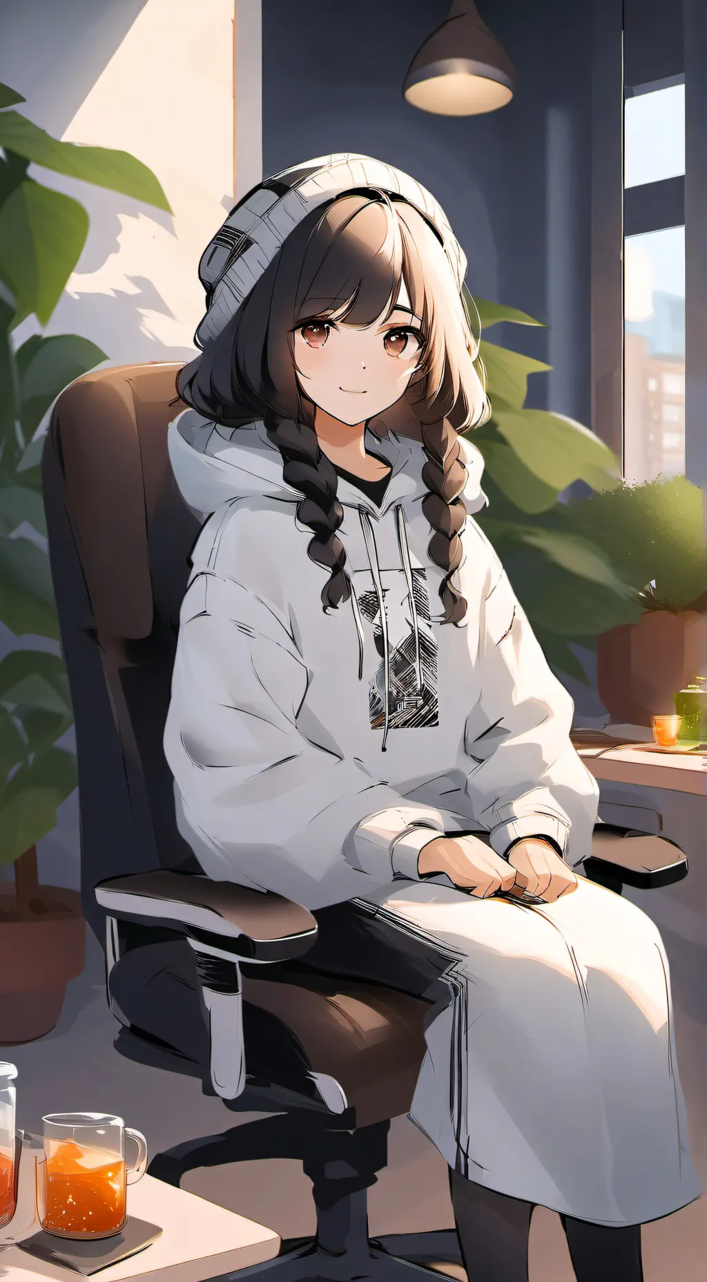 ai character: Аня background