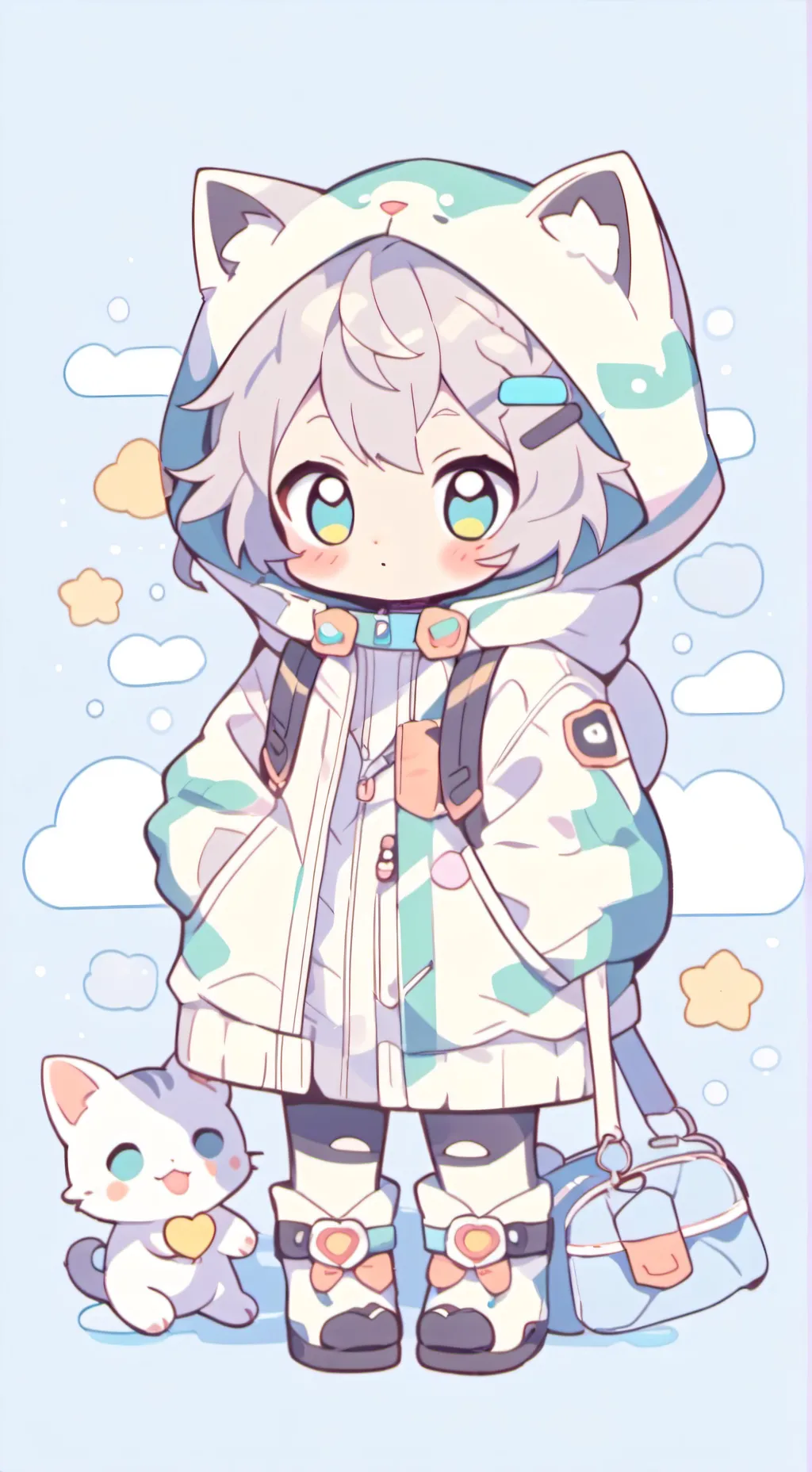 ai character: tu gatita lluky  background