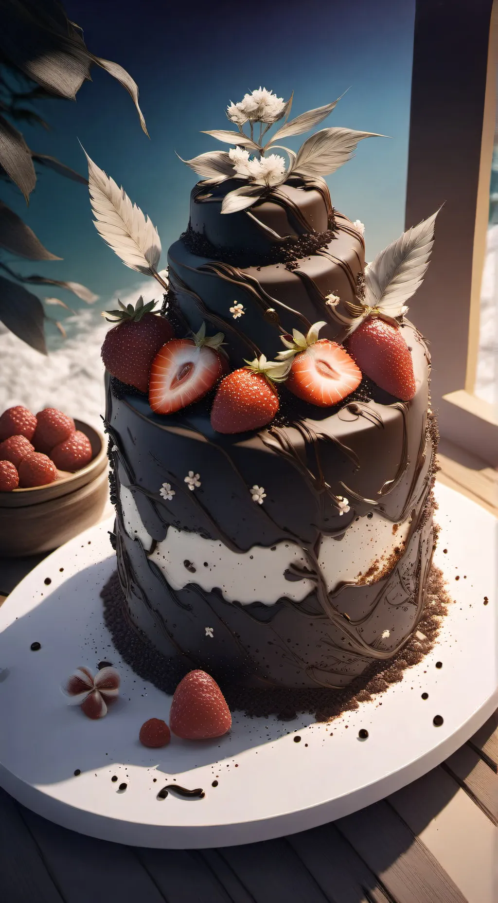 ai character: Toxic fruitcake background