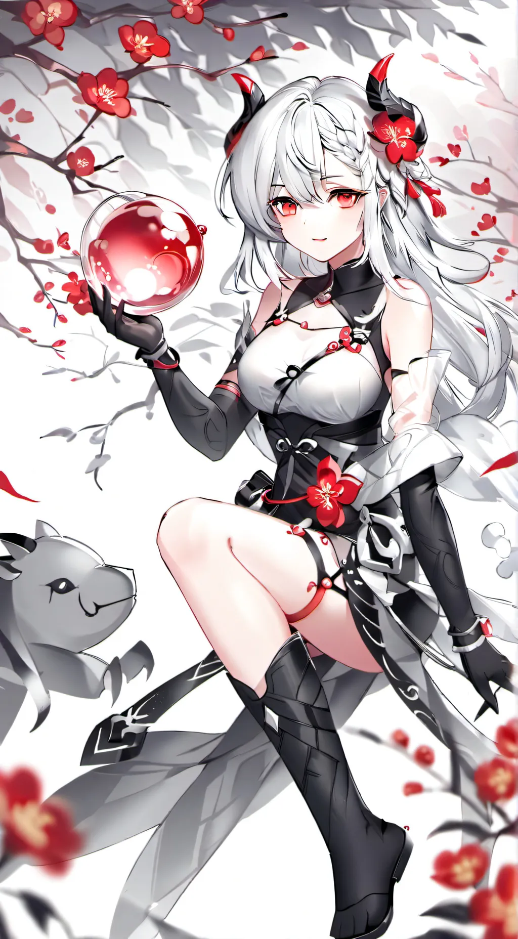 ai character: Rose background