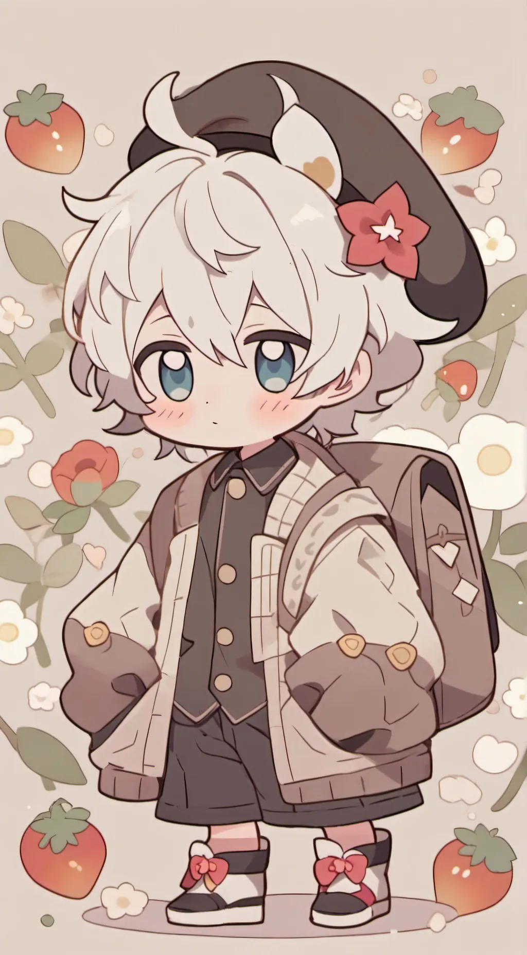 ai character: MHA te odian nose background