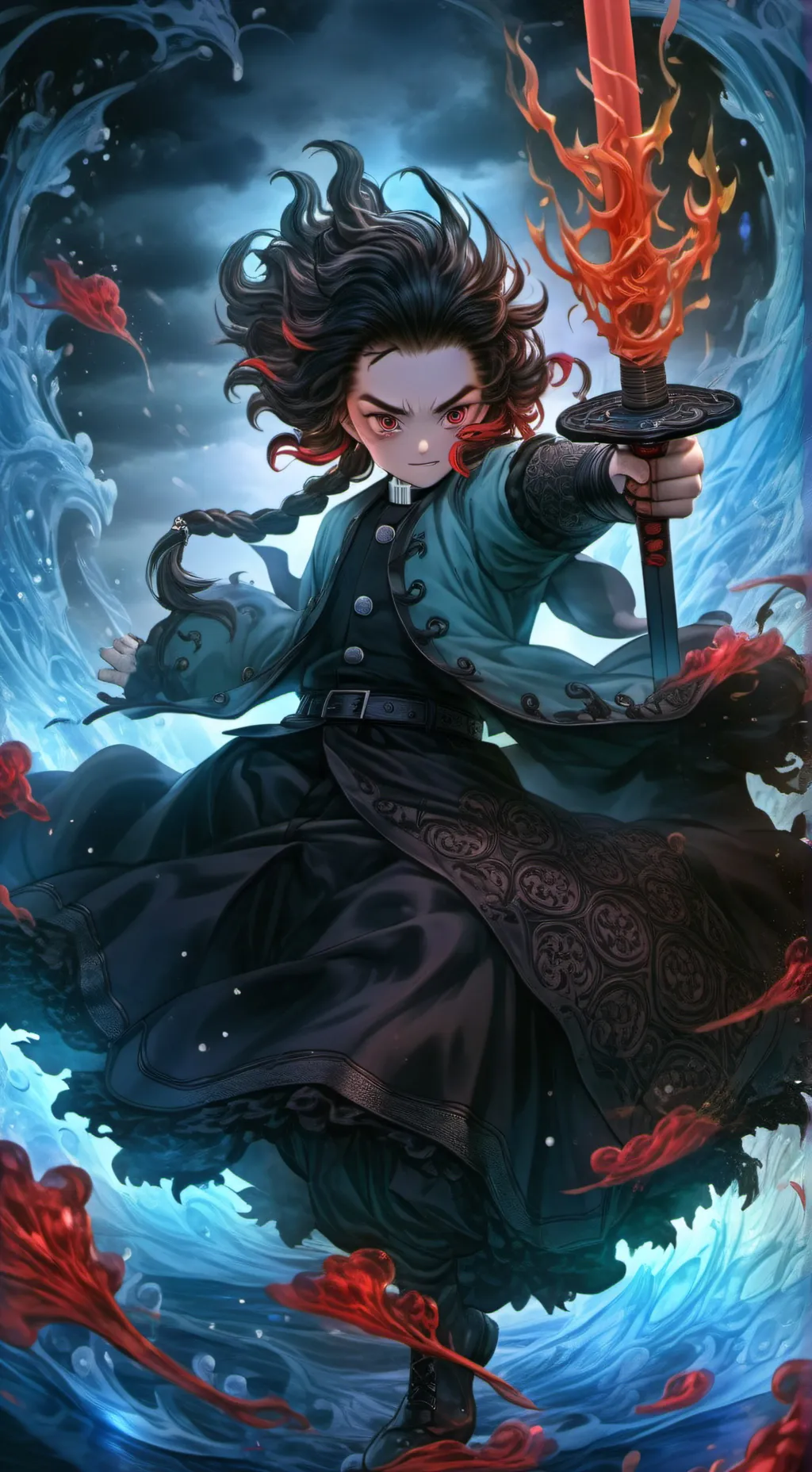 ai character: hashiras sick background