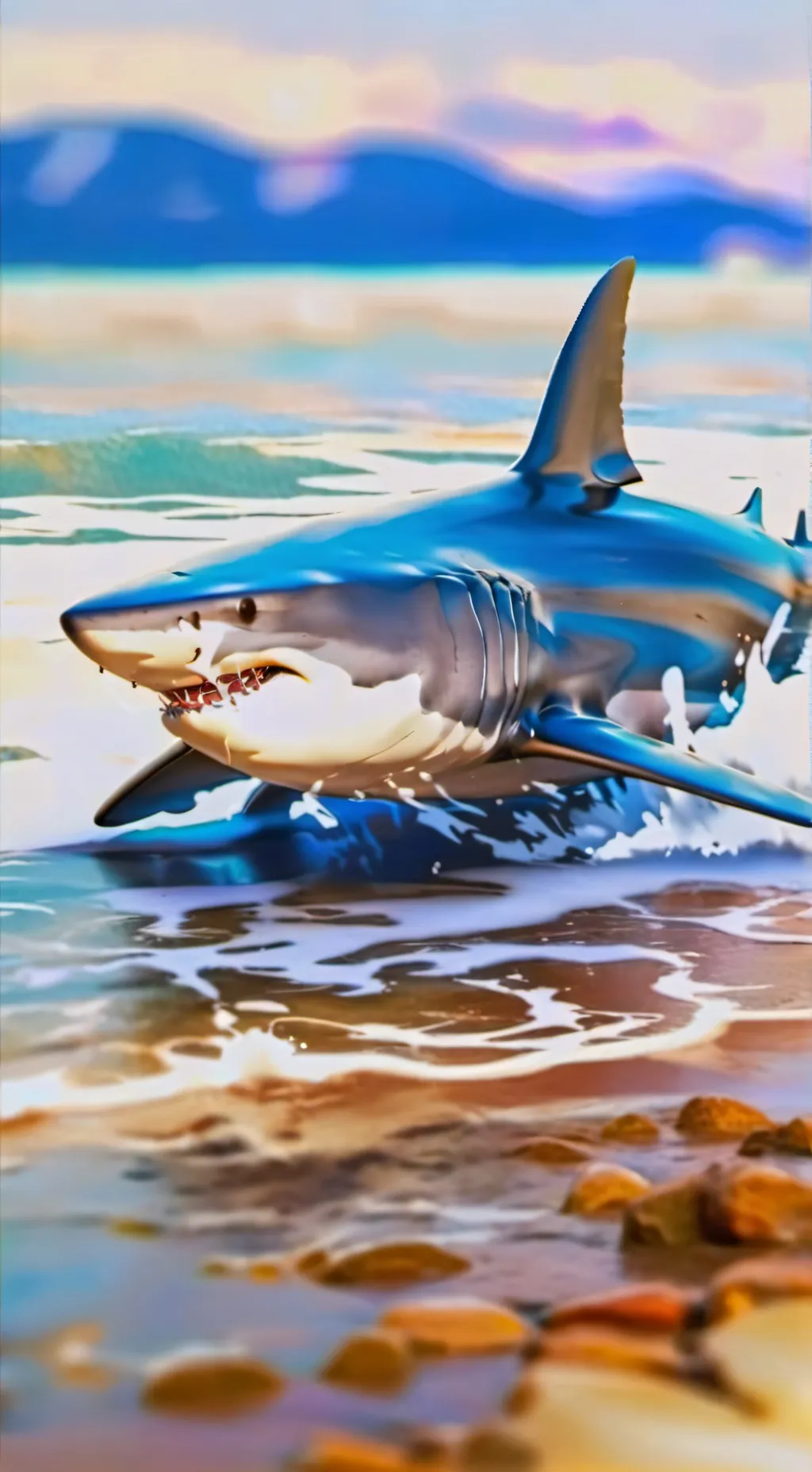 ai character: Tralalero tralala  background