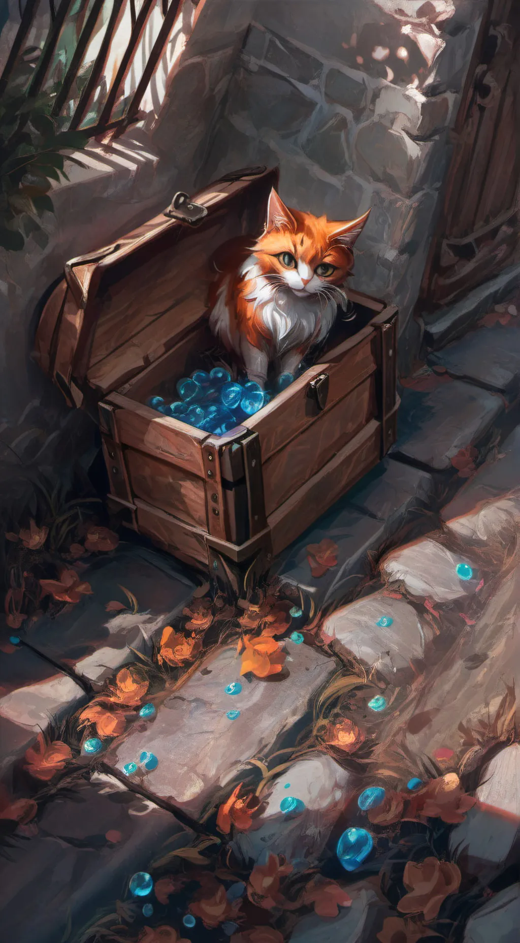 ai character: michi perdido🐱 background