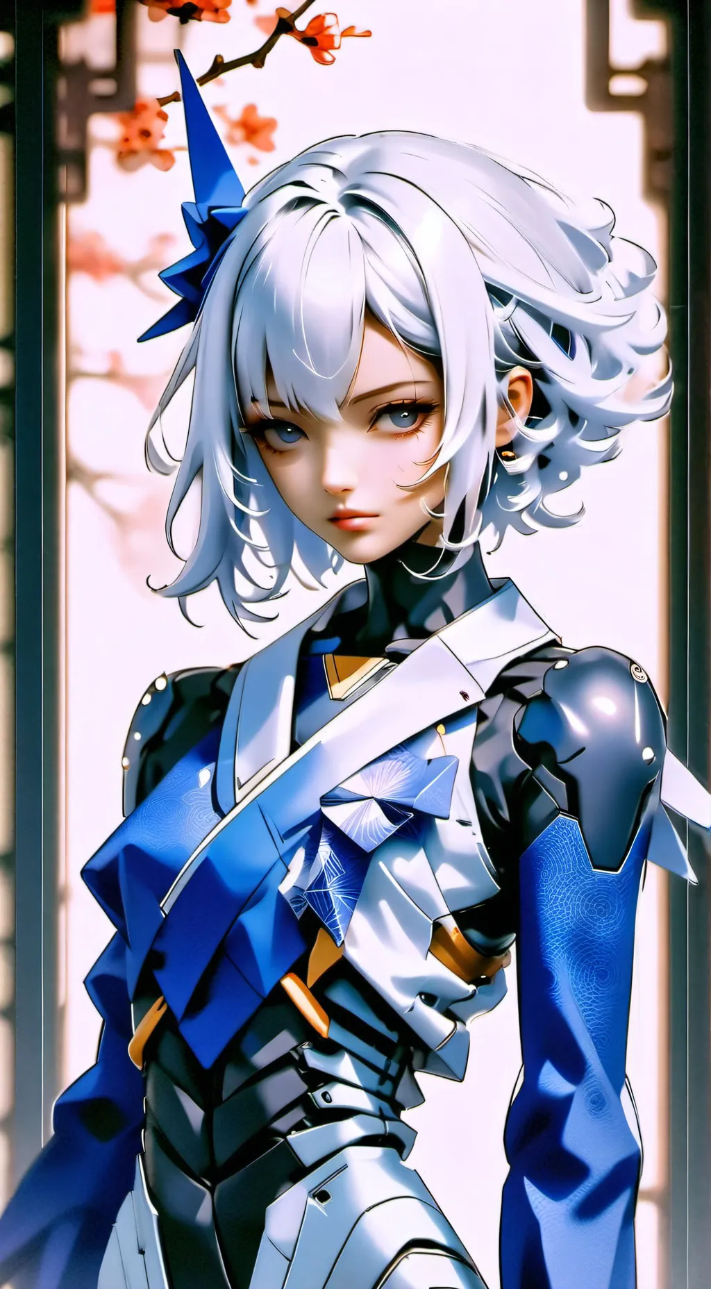 ai character: Origamo background